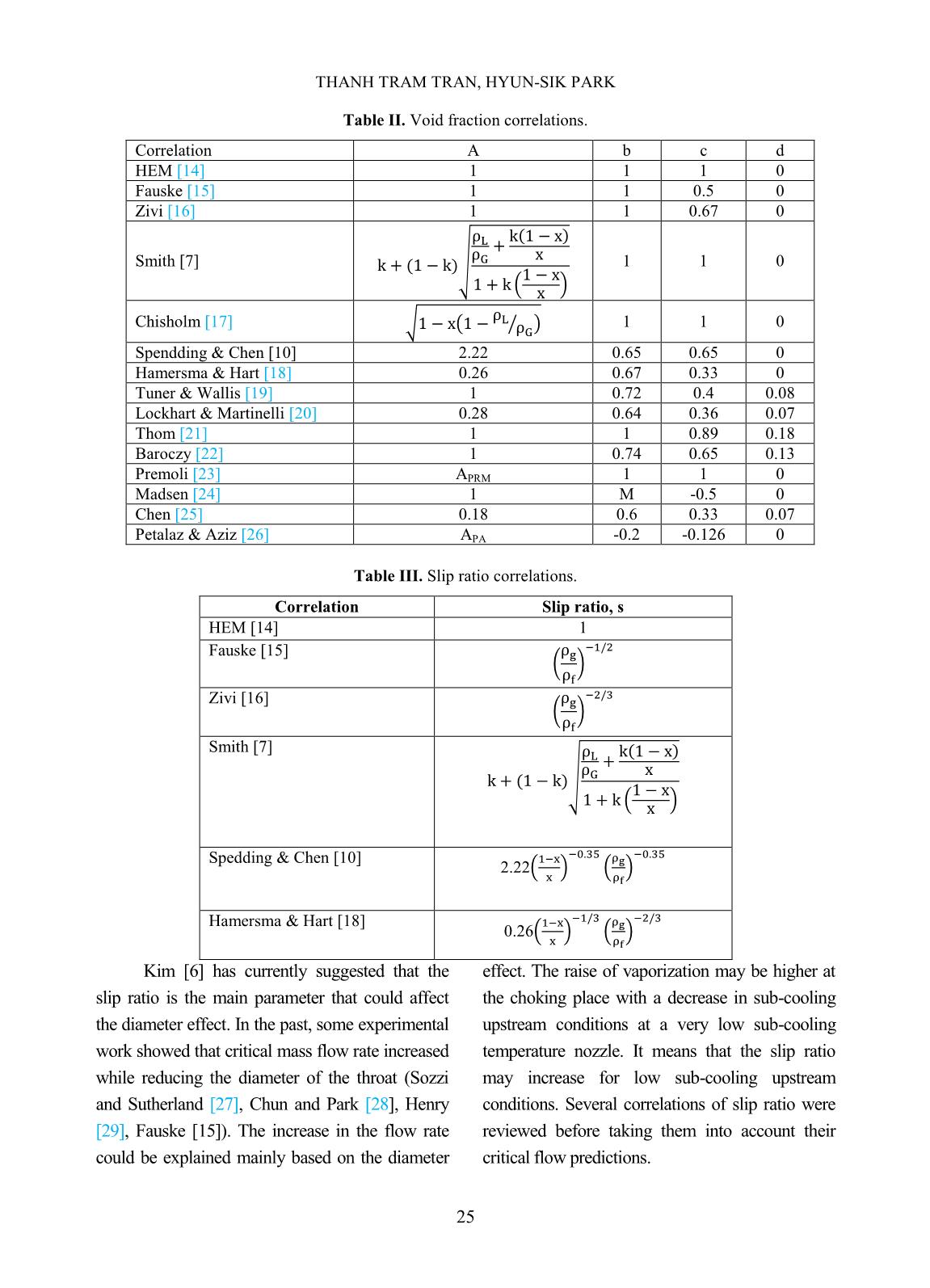 Evaluation of slip ratio correlations in two-phase flow trang 5