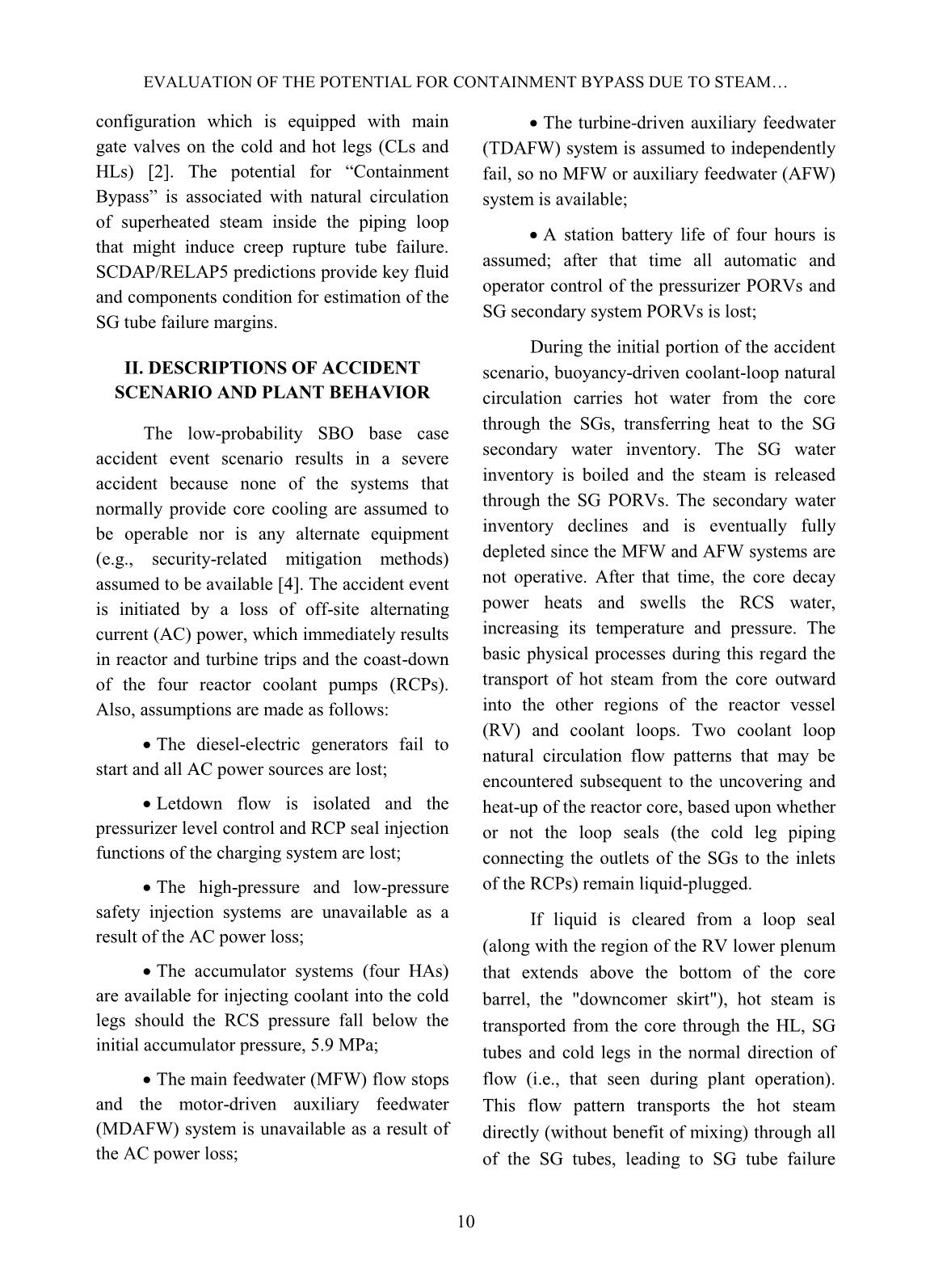 Evaluation of the Potential for Containment Bypass due to Steam Generator Tube Rupture in VVER-1000/V320 Reactor during Extended SBO sequence using SCDAP/RELAP5 code trang 2