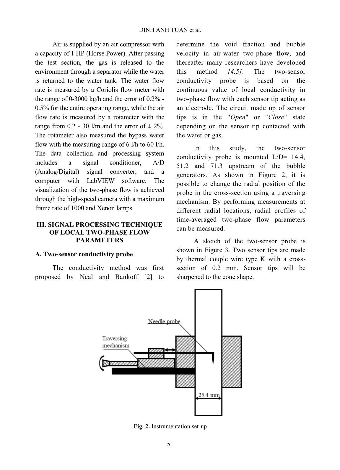 Experimental investigation of hydrodynamic phenomena in vertical-upward adiabatic two-phase Flow Conditions trang 3