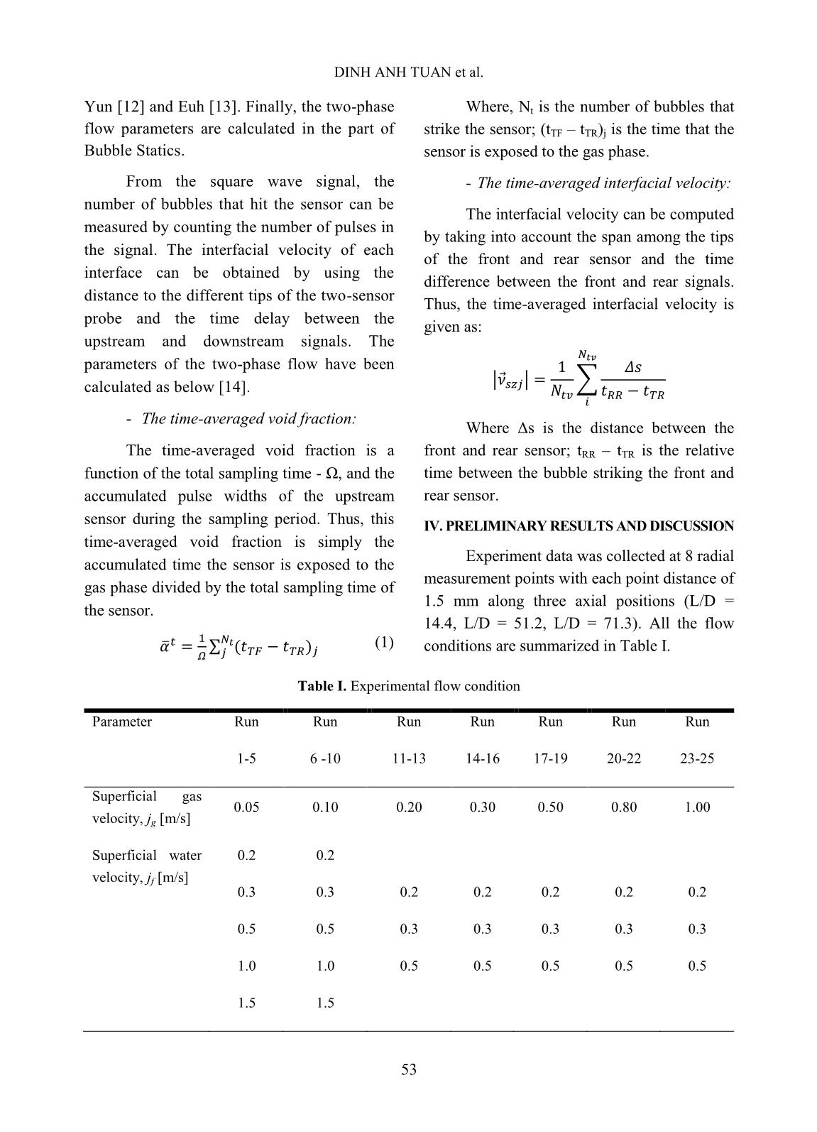 Experimental investigation of hydrodynamic phenomena in vertical-upward adiabatic two-phase Flow Conditions trang 5