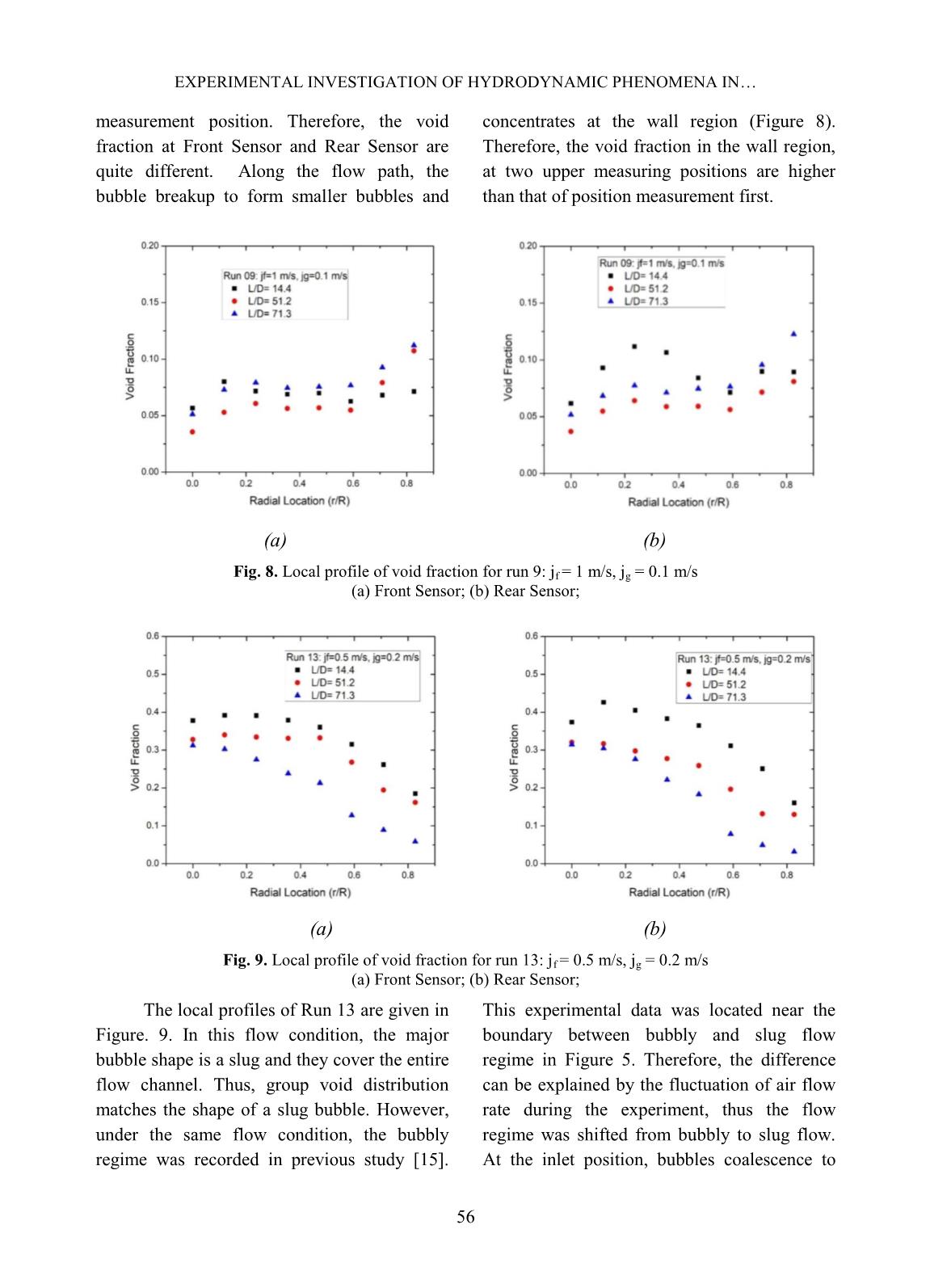 Experimental investigation of hydrodynamic phenomena in vertical-upward adiabatic two-phase Flow Conditions trang 8