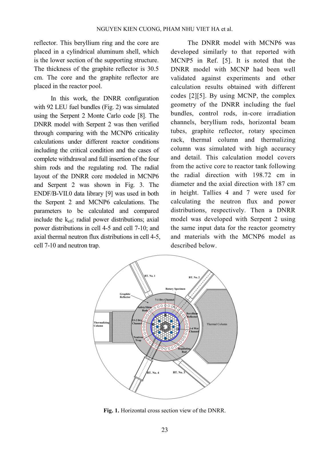 Modeling of the Dalat Nuclear Research Reactor (DNRR) with the Serpent 2 Monte Carlo code trang 3