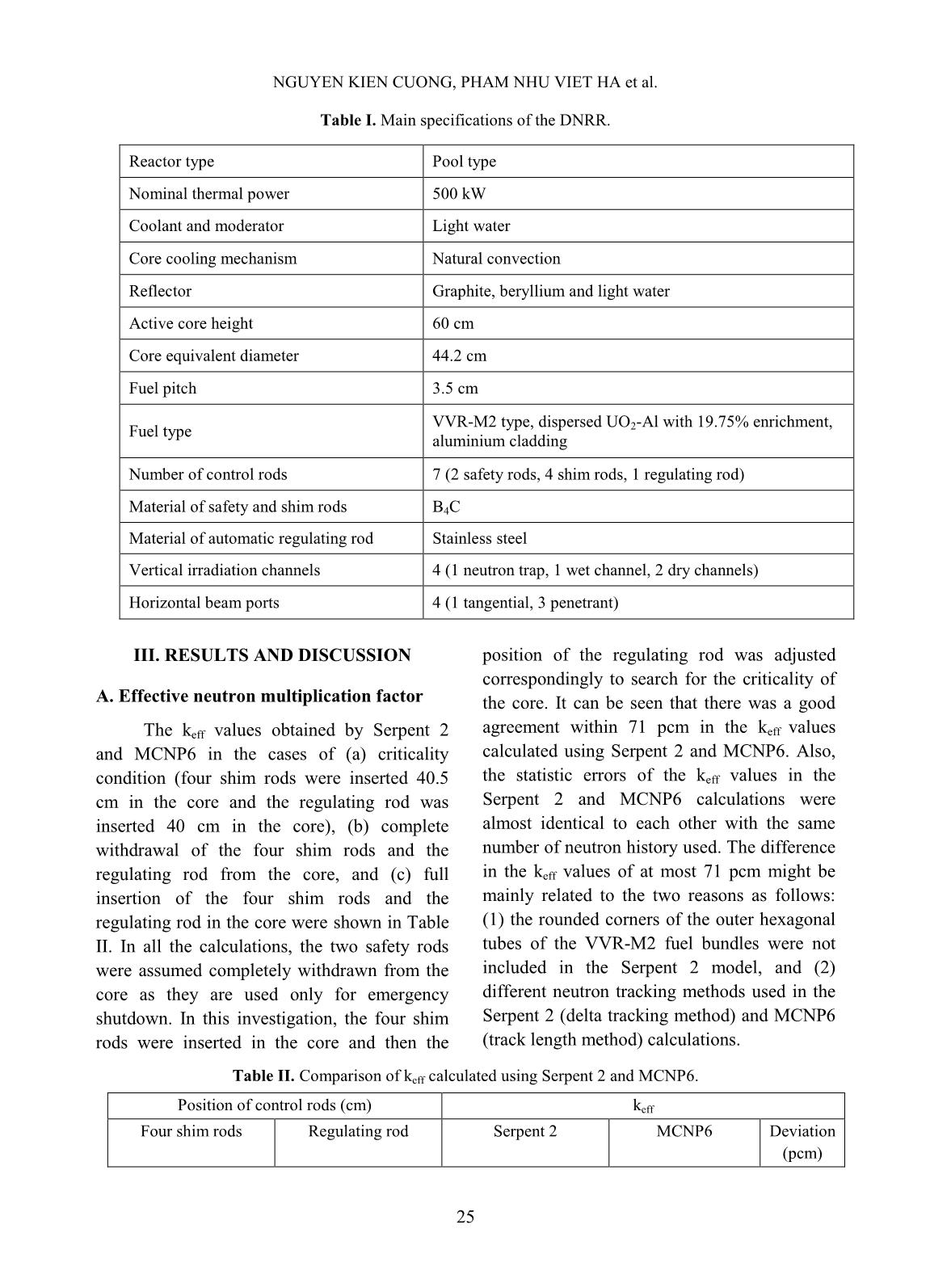 Modeling of the Dalat Nuclear Research Reactor (DNRR) with the Serpent 2 Monte Carlo code trang 5