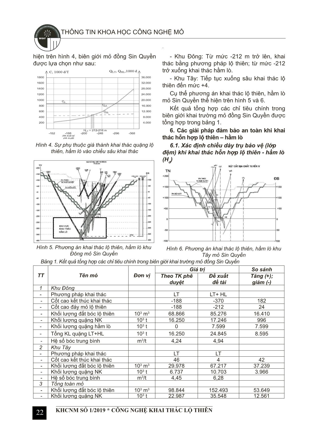Đánh giá khả năng khai thác hỗn hợp lộ thiên – hầm lò mỏ đồng Sin Quyền – Tổng công ty Khoáng sản trang 3