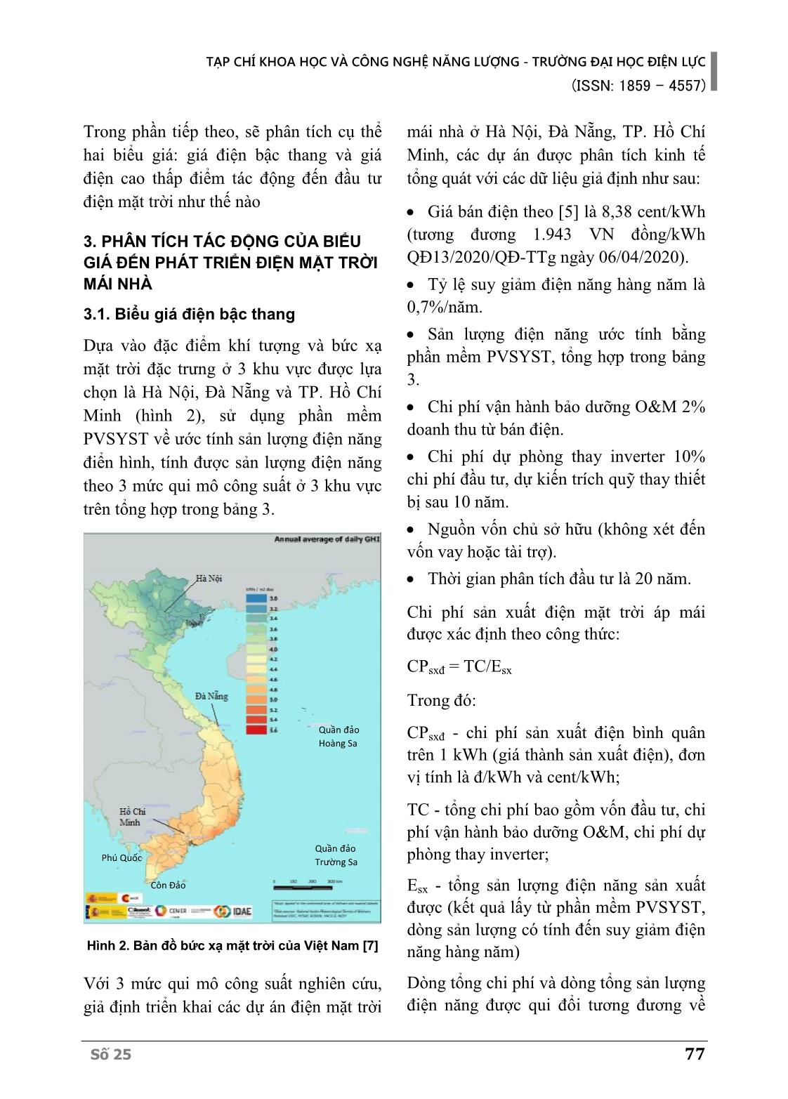Đánh giá tác động của biểu giá bán lẻ điện tới phát triển điện mặt trời mái nhà tại Việt Nam trang 4