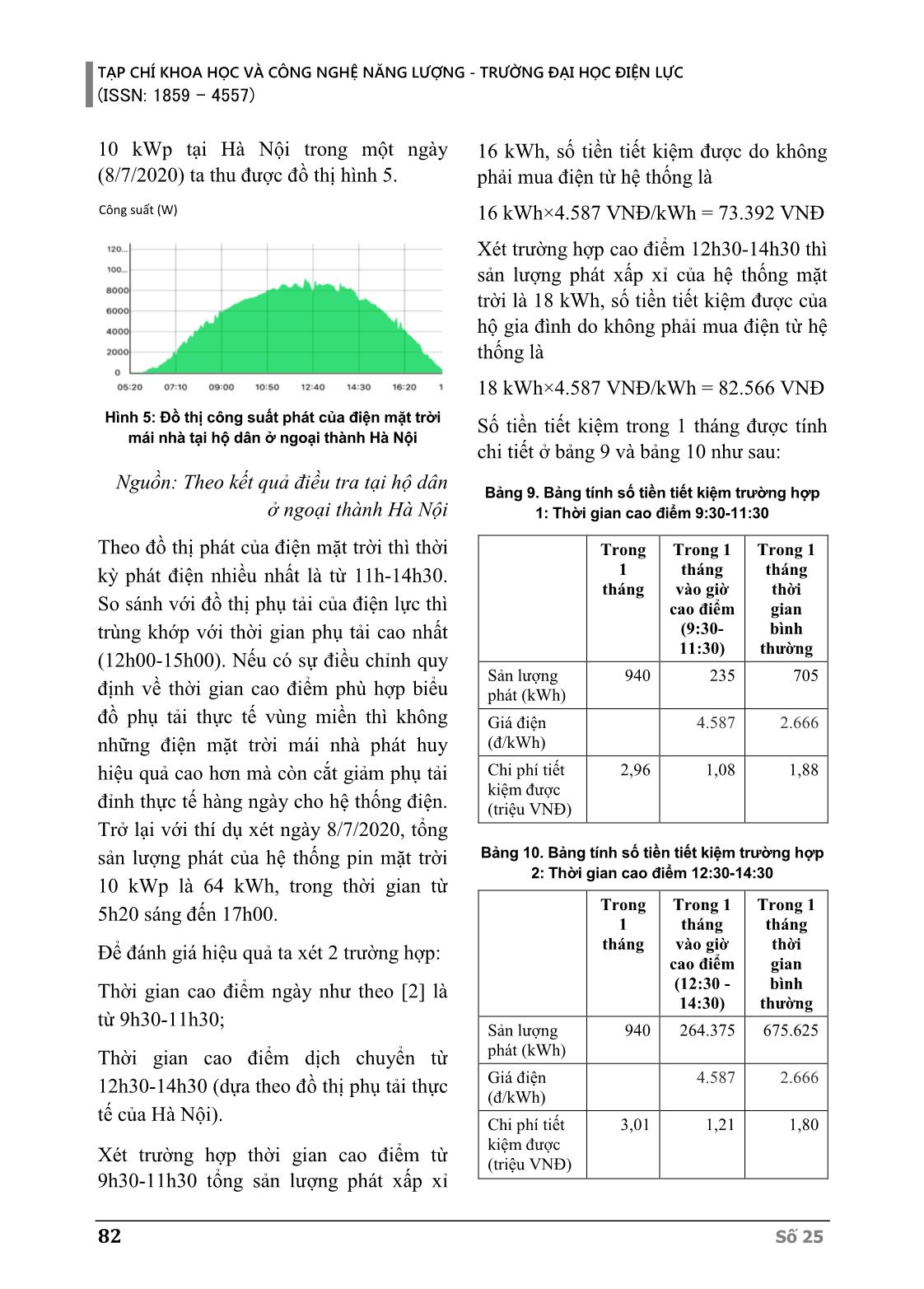 Đánh giá tác động của biểu giá bán lẻ điện tới phát triển điện mặt trời mái nhà tại Việt Nam trang 9