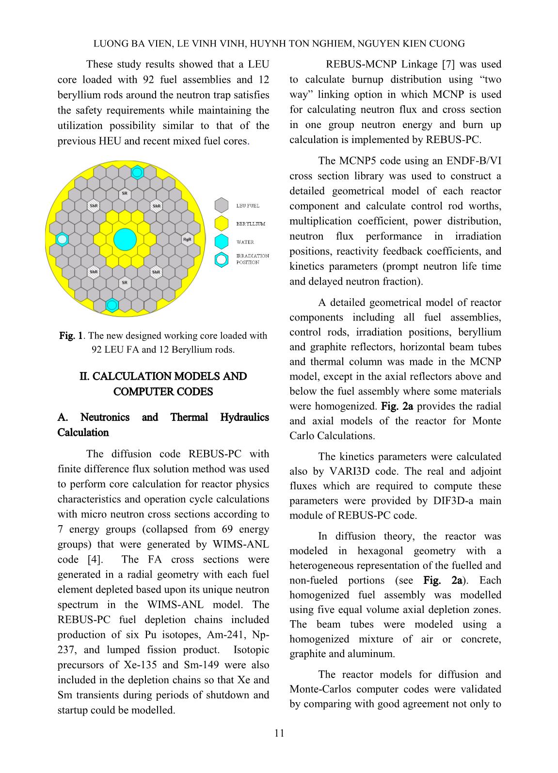 Design analyses for full core conversion of the dalat nuclear research reactor trang 2