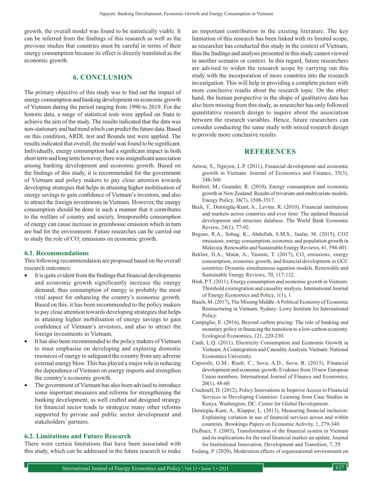 Banking development, economic growth and energy consumption in Vietnam trang 6