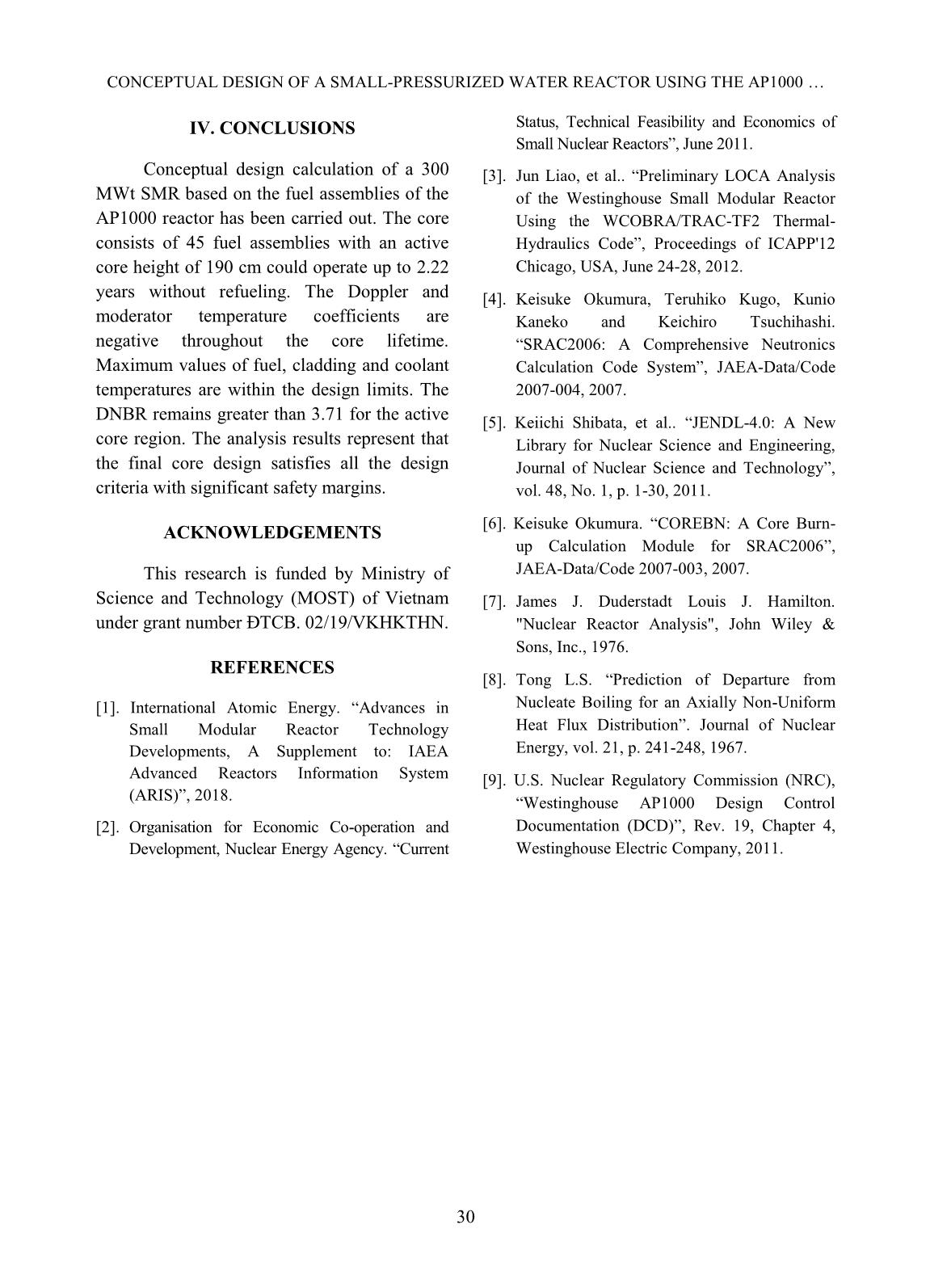 Conceptual design of a small-pressurized water reactor using the AP1000 fuel assembly design trang 6