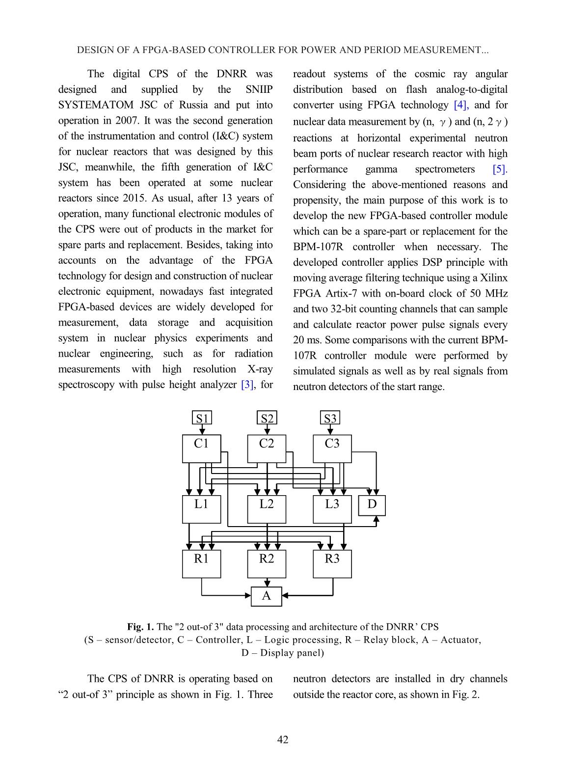 Design of a FPGA-based controller for power and period measurement in the start range of Dalat Nuclear Research Reactor trang 2