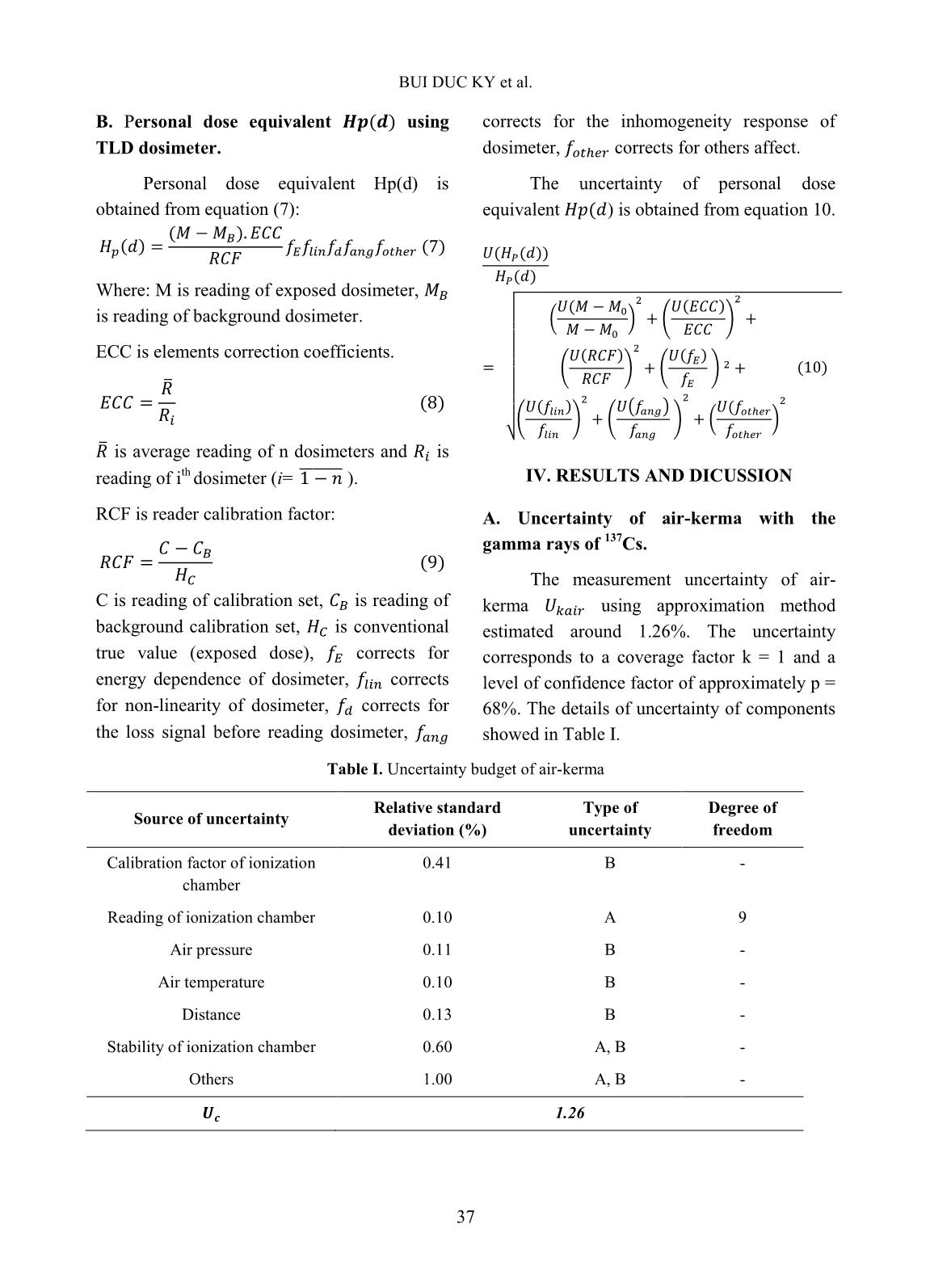 Evaluating uncertainty of some radiation measurand using Monte Carlo method trang 4