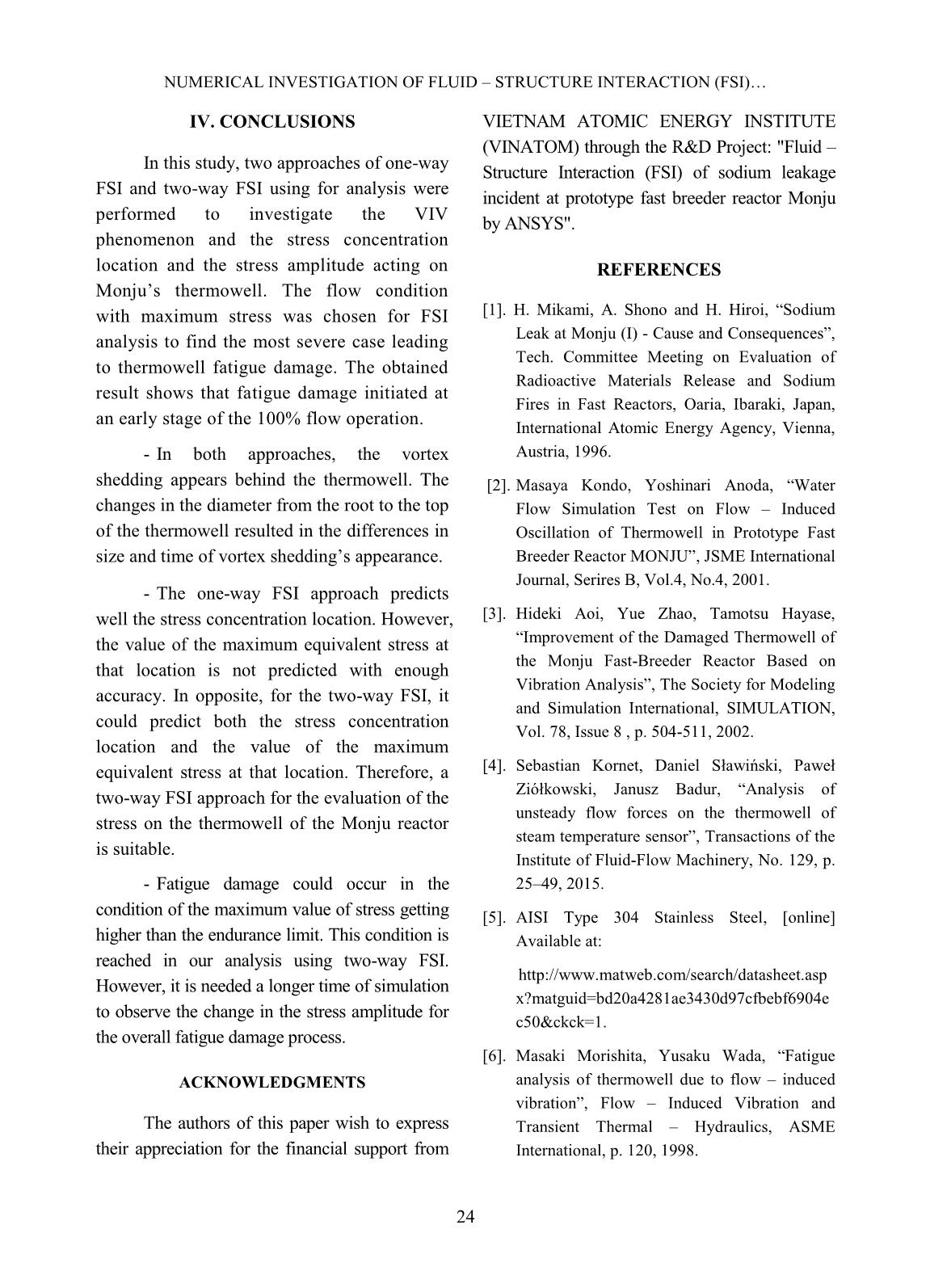 Numerical investigation of fluid – structure interaction (FSI) on sodium leakage accident at prototype fast breeder reactor monju trang 10