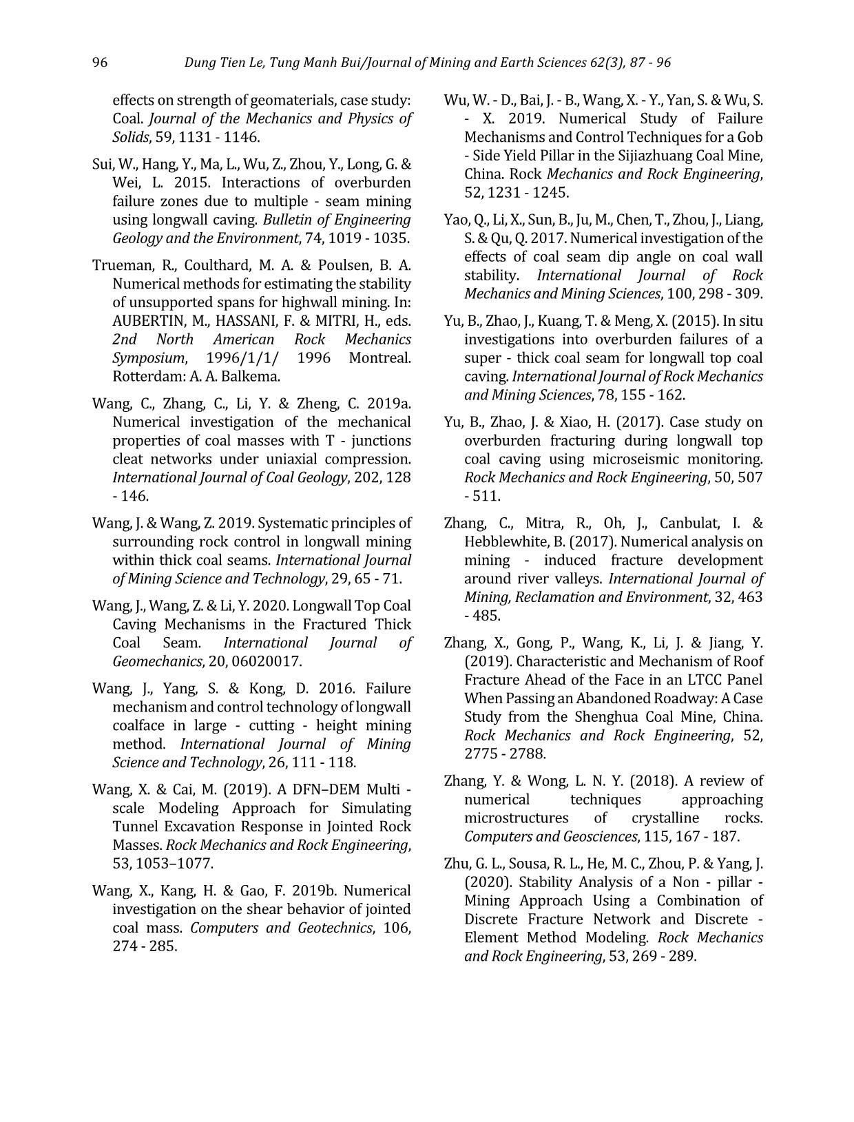 Numerical modelling techniques for studying longwall geotechnical problems under realistic geological structures trang 10