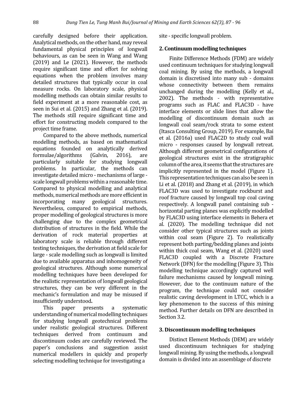 Numerical modelling techniques for studying longwall geotechnical problems under realistic geological structures trang 2