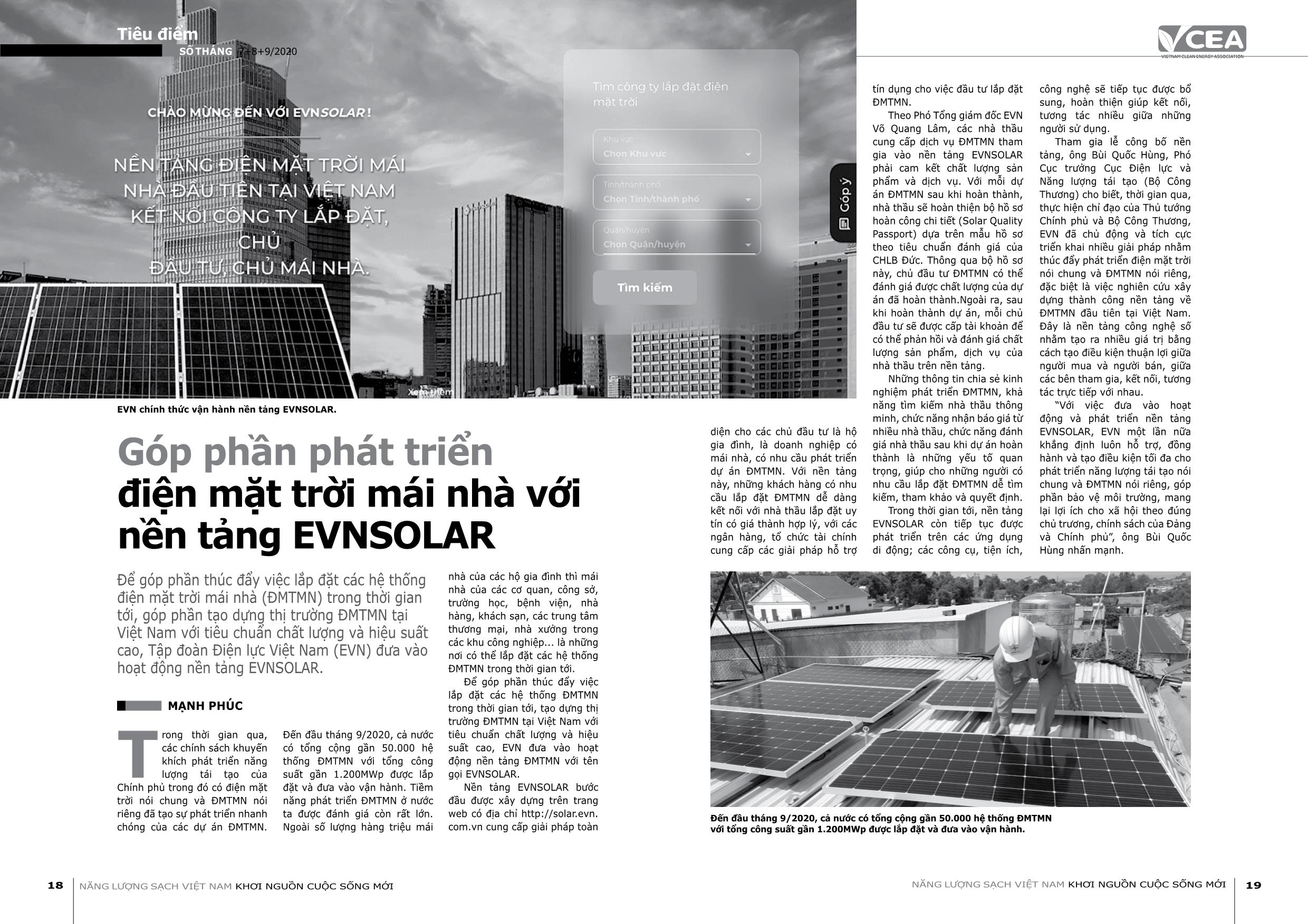 Tạp chí Năng lượng sạch Việt Nam - Số 45 - Tháng 7+8+9/2020 trang 10