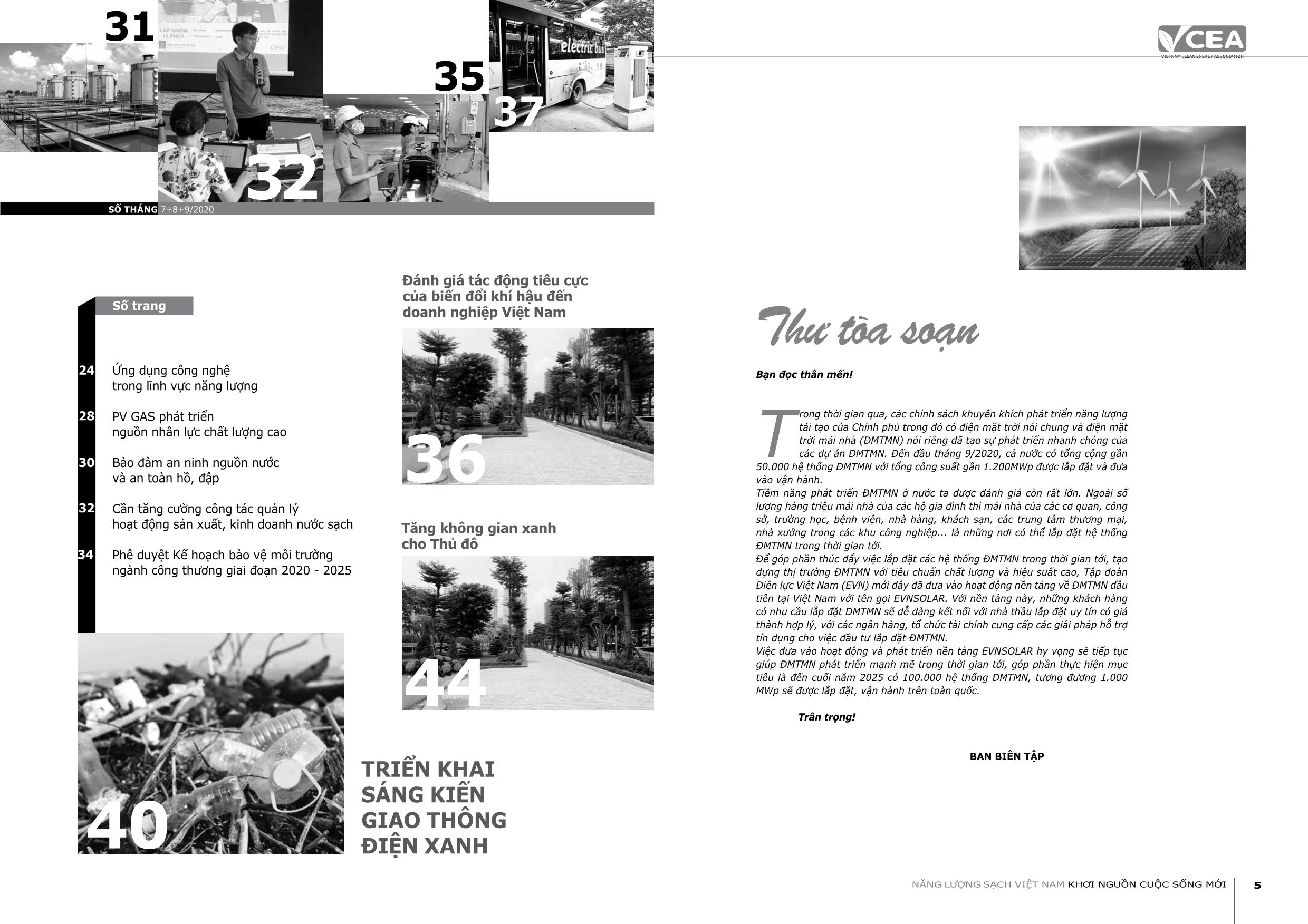 Tạp chí Năng lượng sạch Việt Nam - Số 45 - Tháng 7+8+9/2020 trang 3