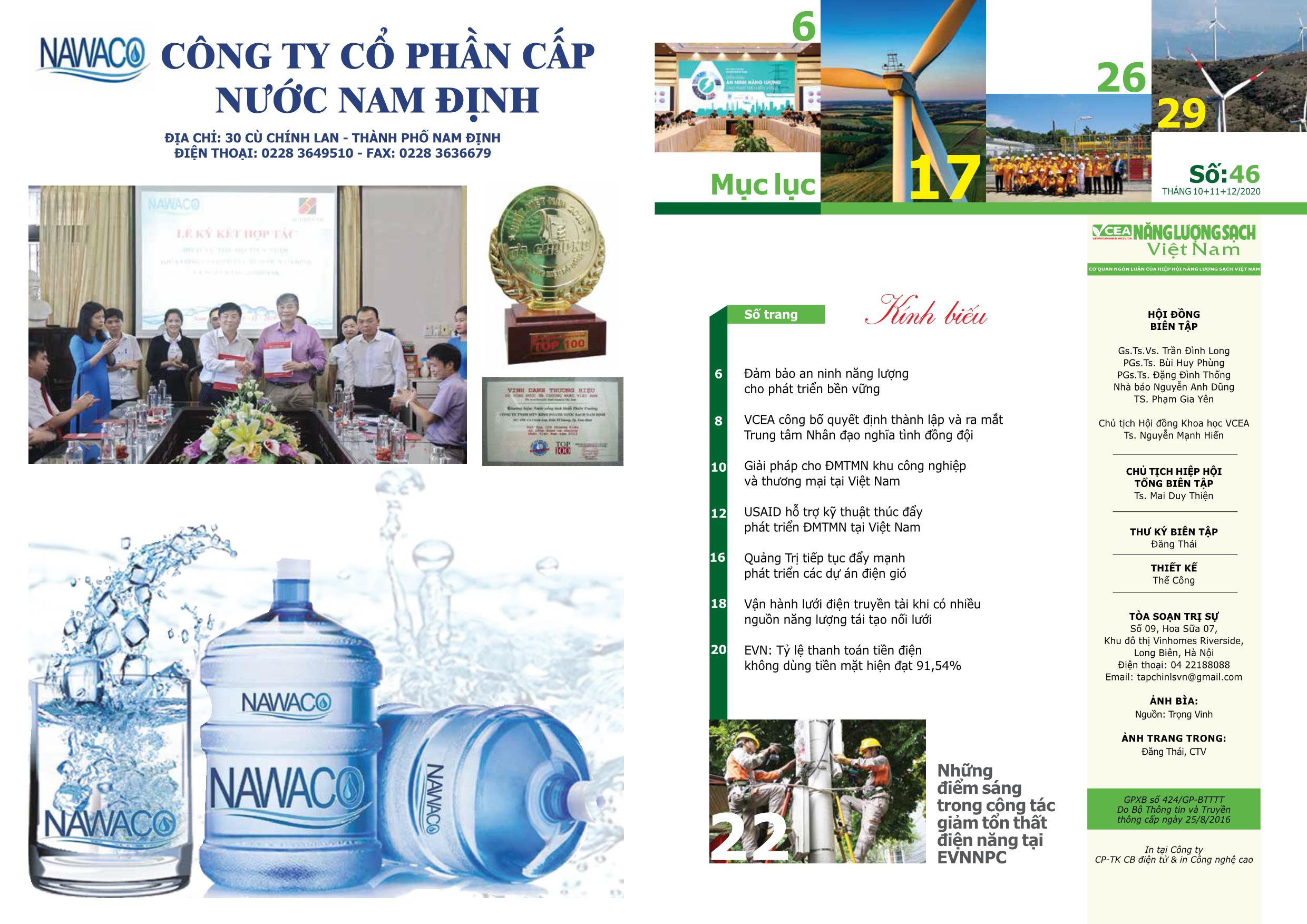 Tạp chí Năng lượng sạch Việt Nam - Số 46 - Tháng 10+11+12/2020 trang 2