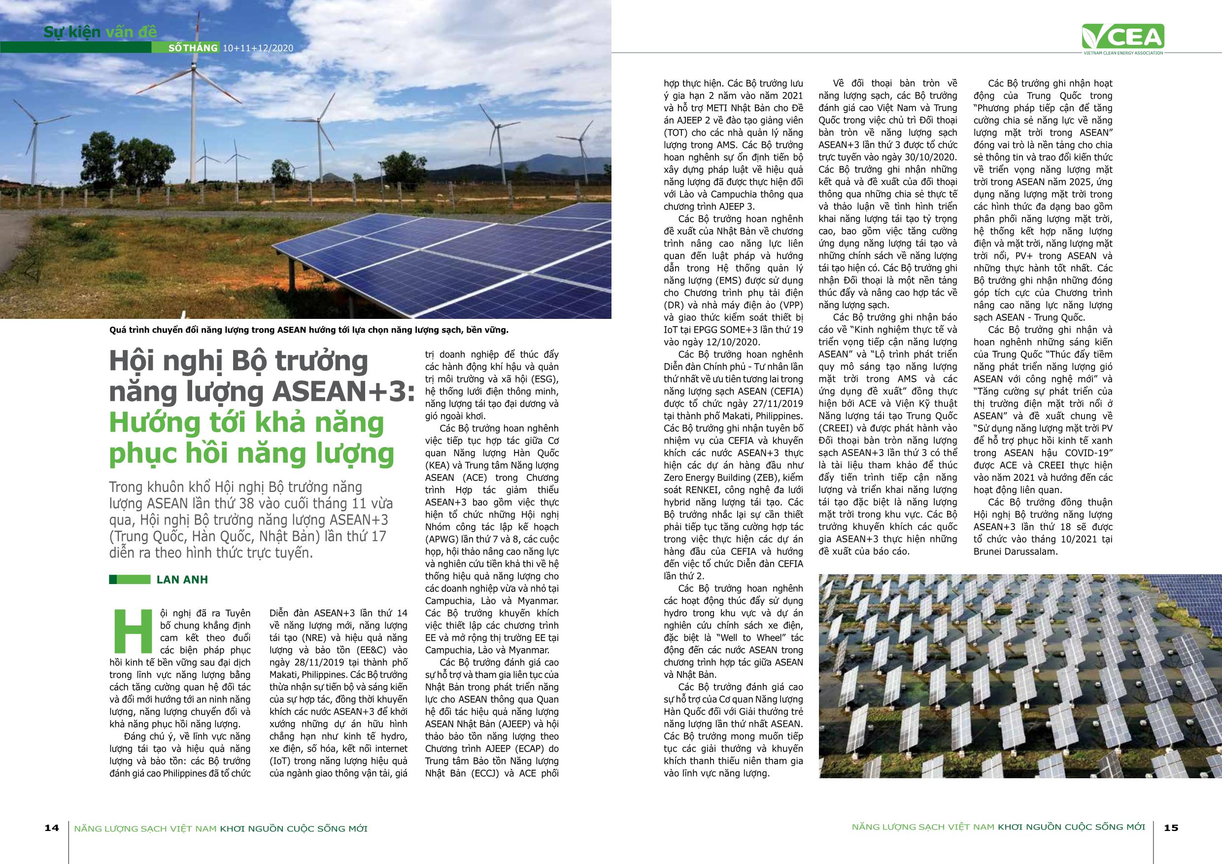 Tạp chí Năng lượng sạch Việt Nam - Số 46 - Tháng 10+11+12/2020 trang 8