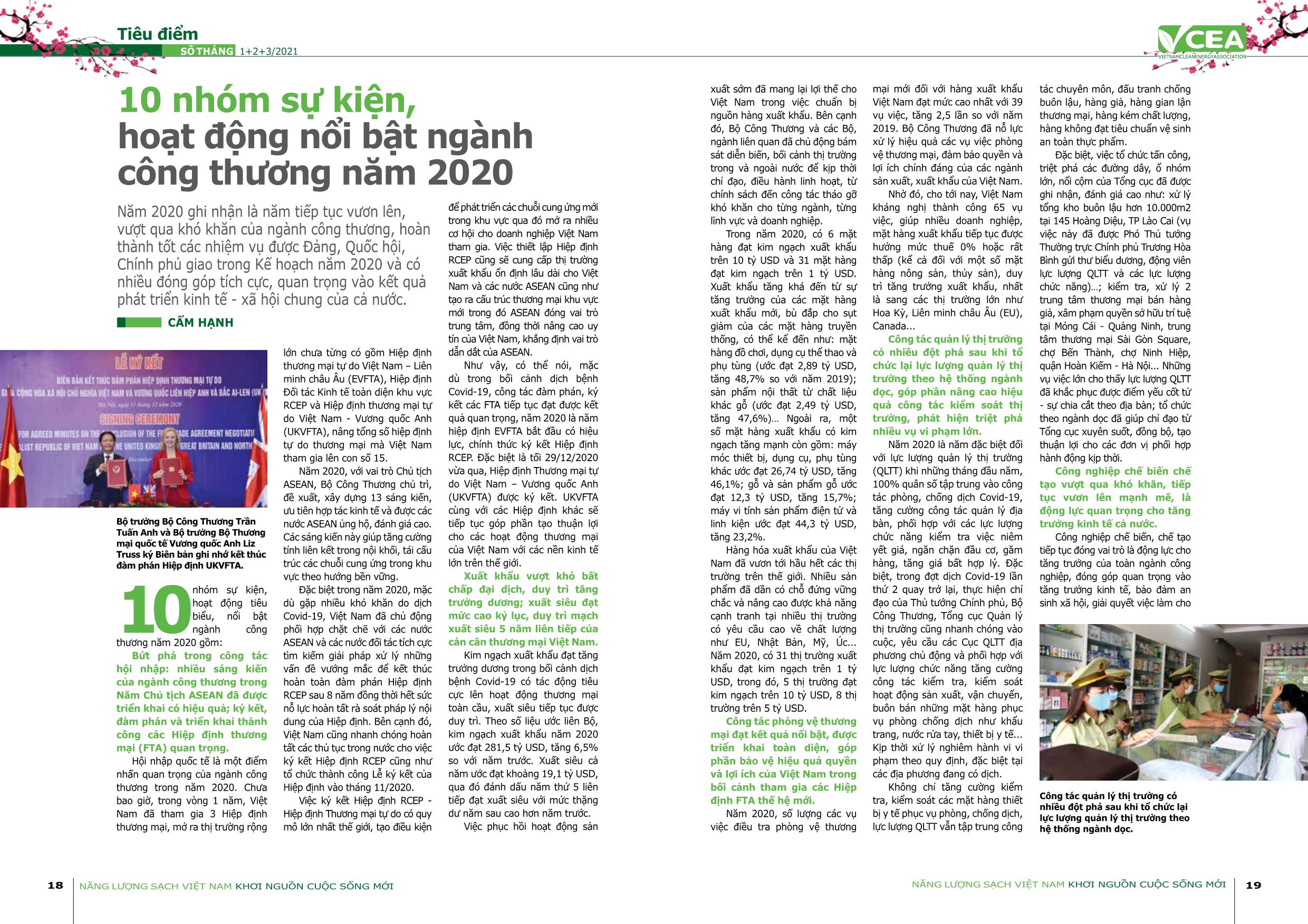 Tạp chí Năng lượng sạch Việt Nam - Số 47 - Tháng 1+2+3/2021 trang 10