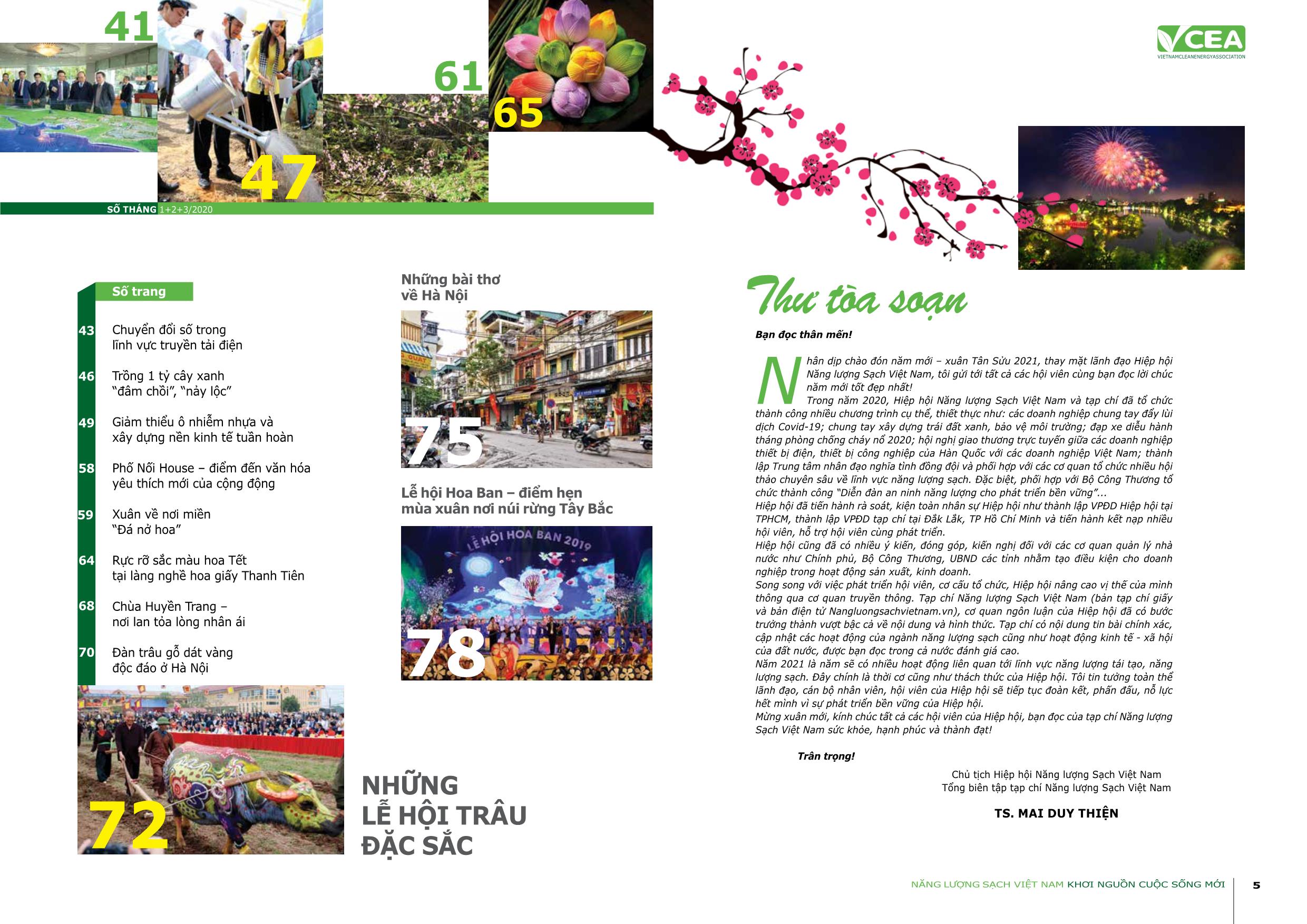 Tạp chí Năng lượng sạch Việt Nam - Số 47 - Tháng 1+2+3/2021 trang 3