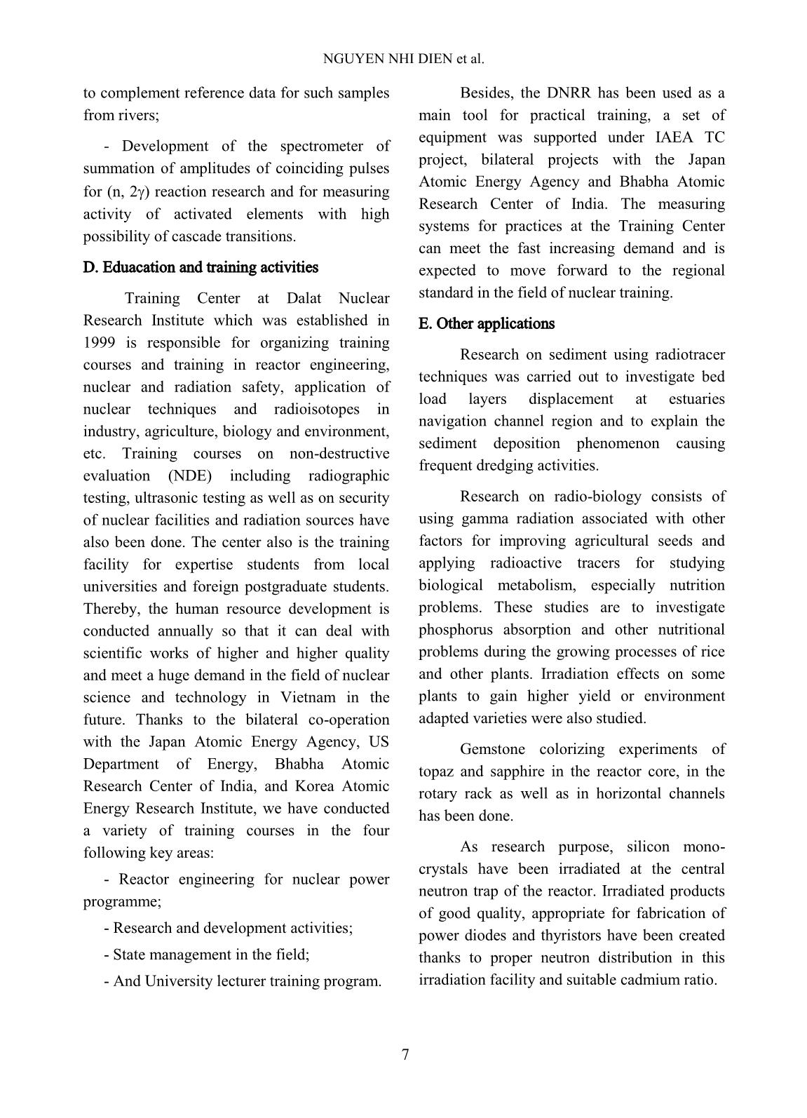 Nuclear Science and Technology - Volume 4, Number 1, March 2014 trang 10
