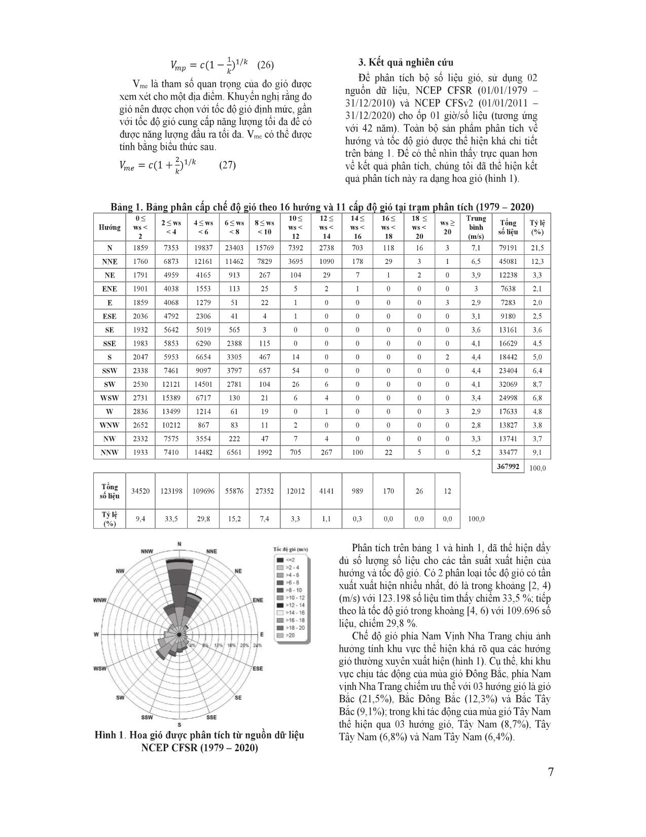 Ước lượng các tham số phân bố Weibull cho nghiên cứu chế độ gió phía Nam vịnh Nha Trang trang 5