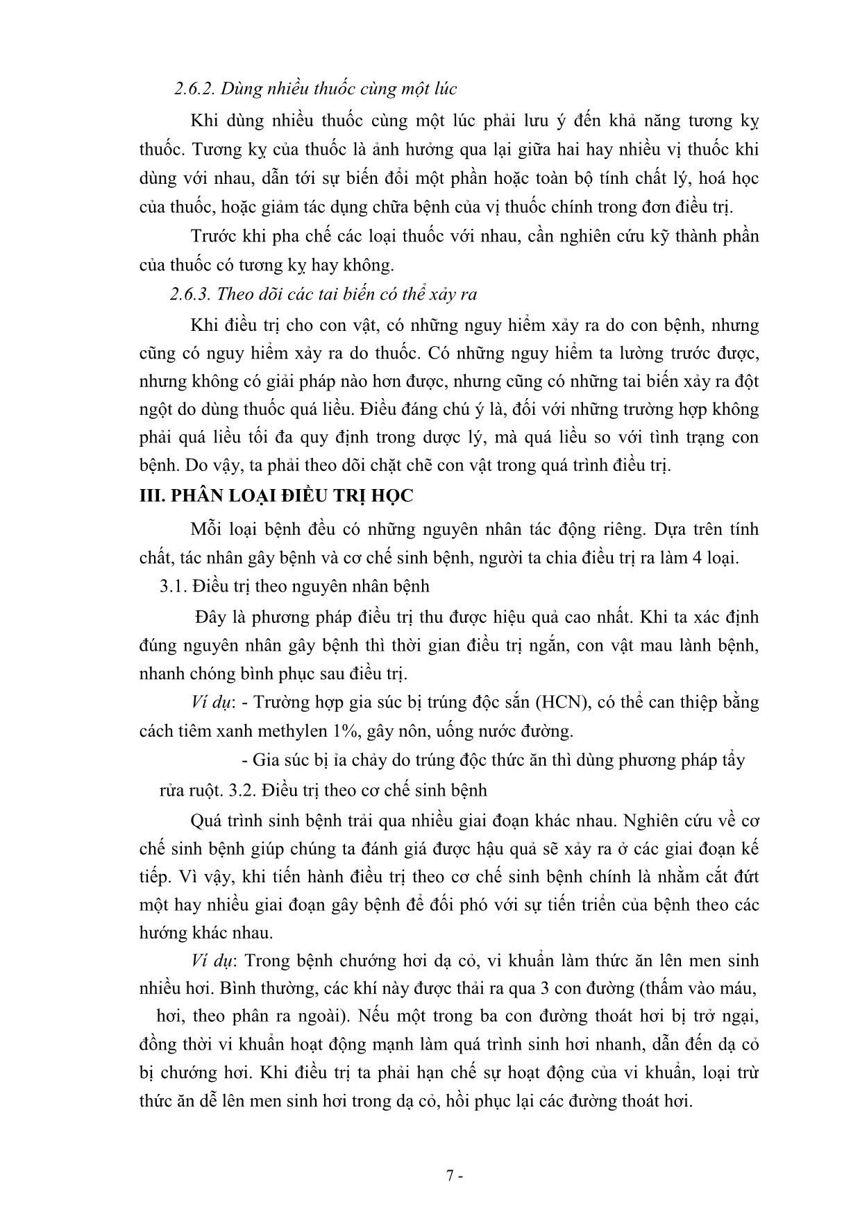 Bài giảng Bệnh nội khoa thú y - Phan Thị Hồng Phúc trang 8