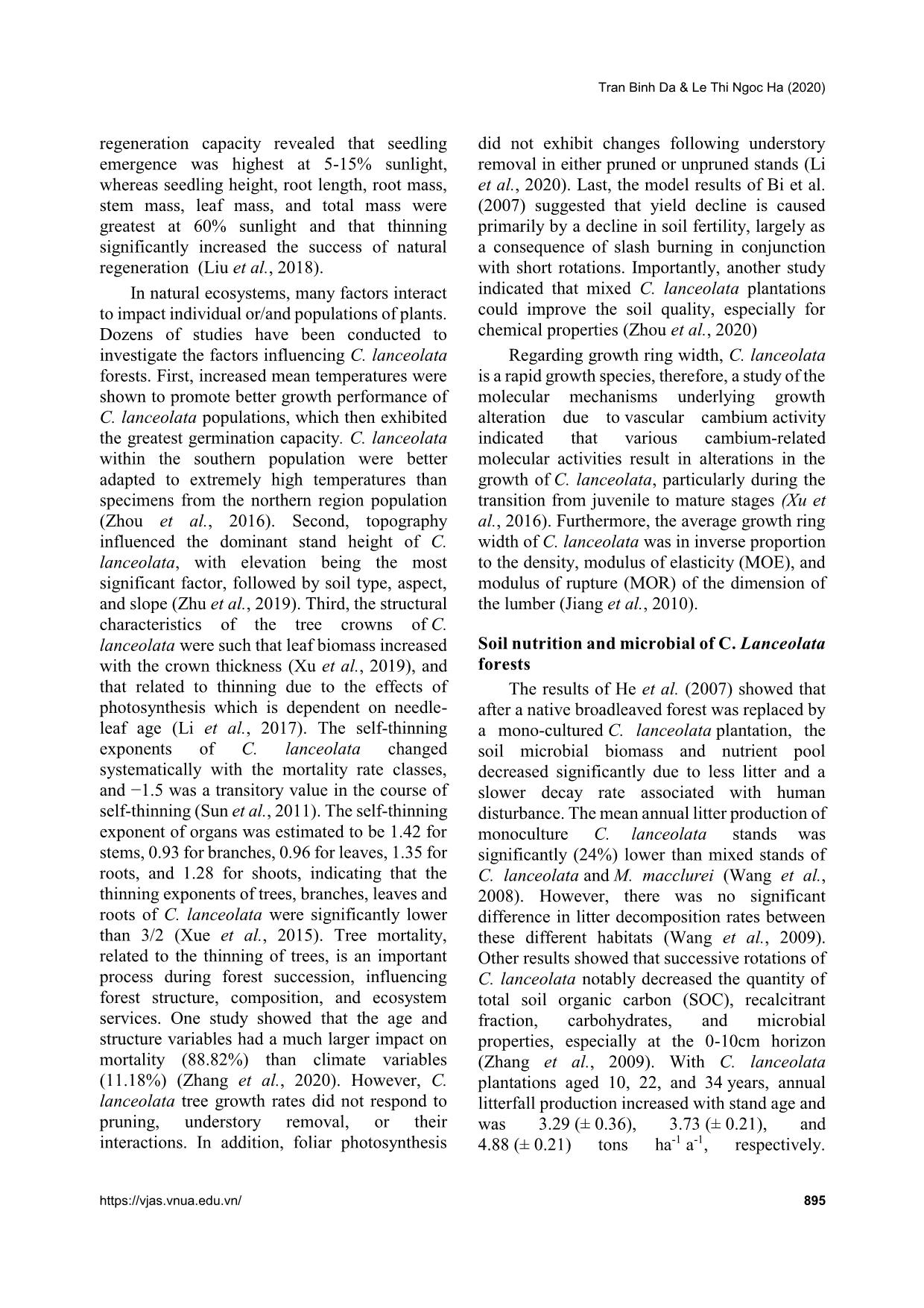 A review of cunninghamia lanceolata (Lamb.) Hook: A recent update and potential application in Vietnam trang 4