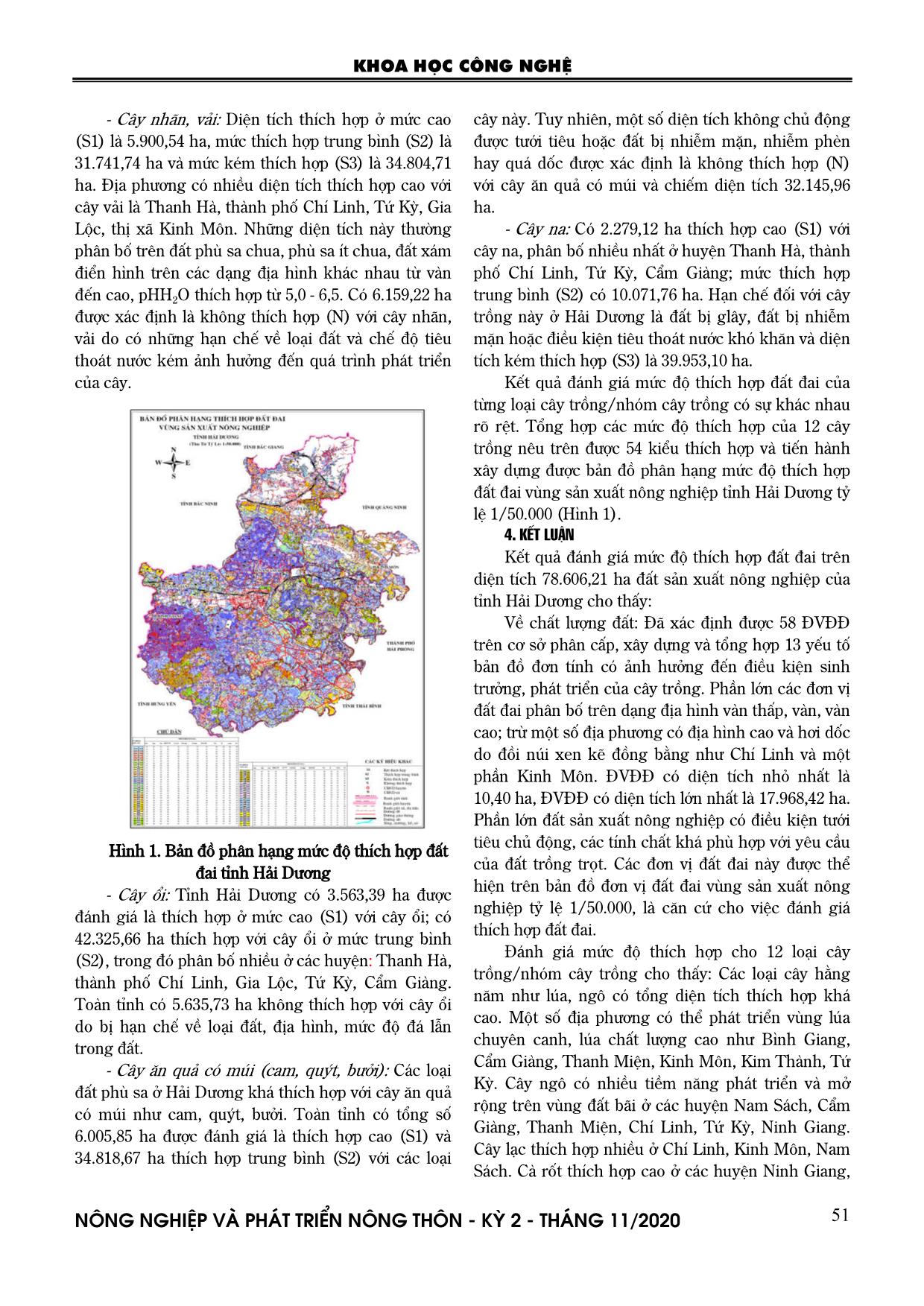 Đánh giá khả năng thích hợp đất đai cho một số cây trồng chính ở tỉnh Hải Dương trang 7