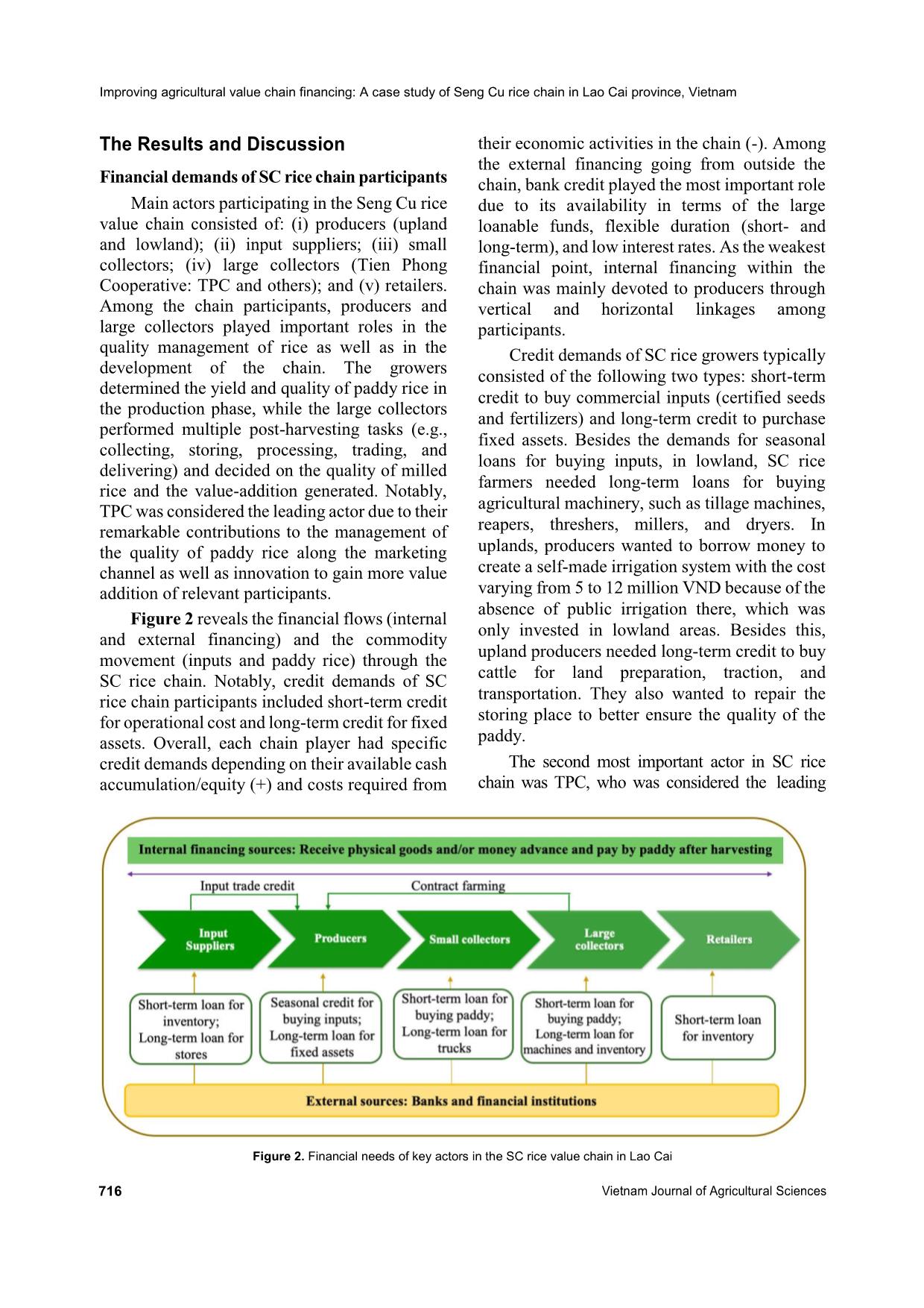 Improving agricultural value chain financing: A case study of Seng Cu rice chain in Lao Cai province, Vietnam trang 5