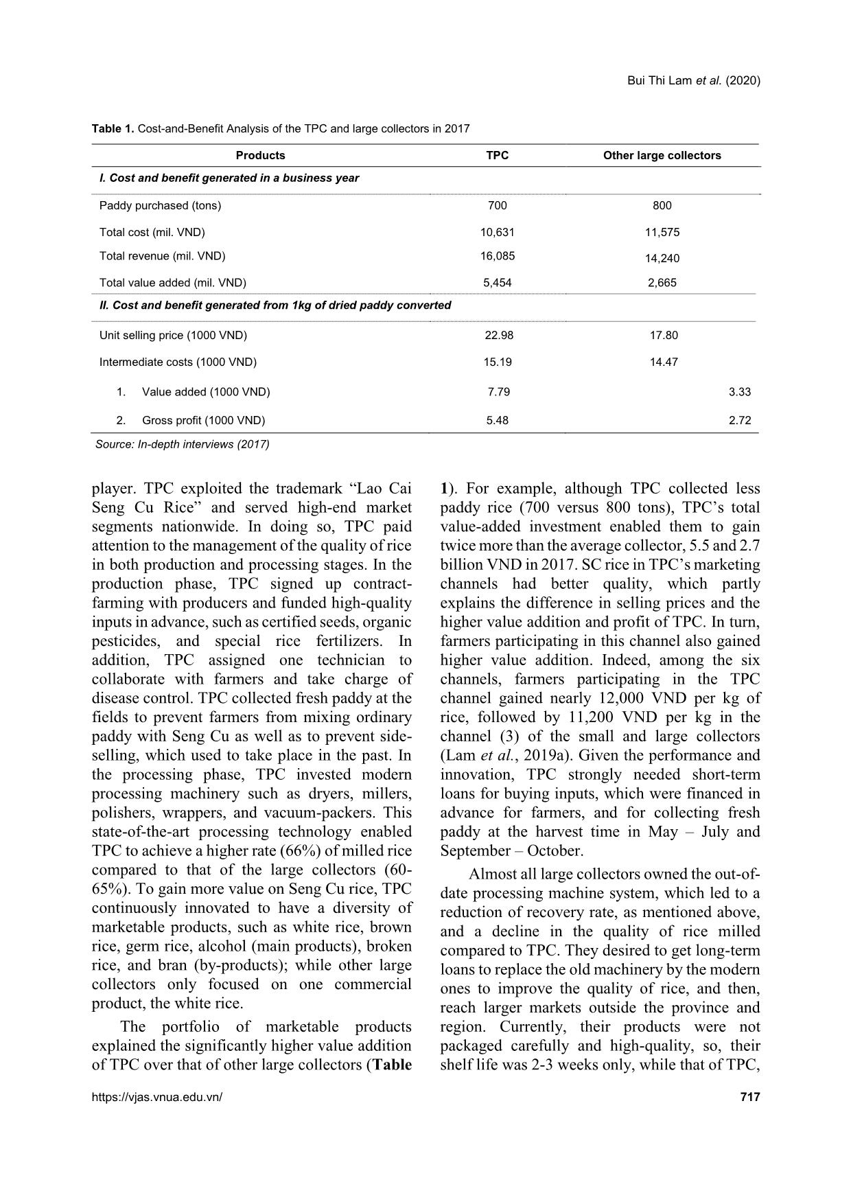 Improving agricultural value chain financing: A case study of Seng Cu rice chain in Lao Cai province, Vietnam trang 6