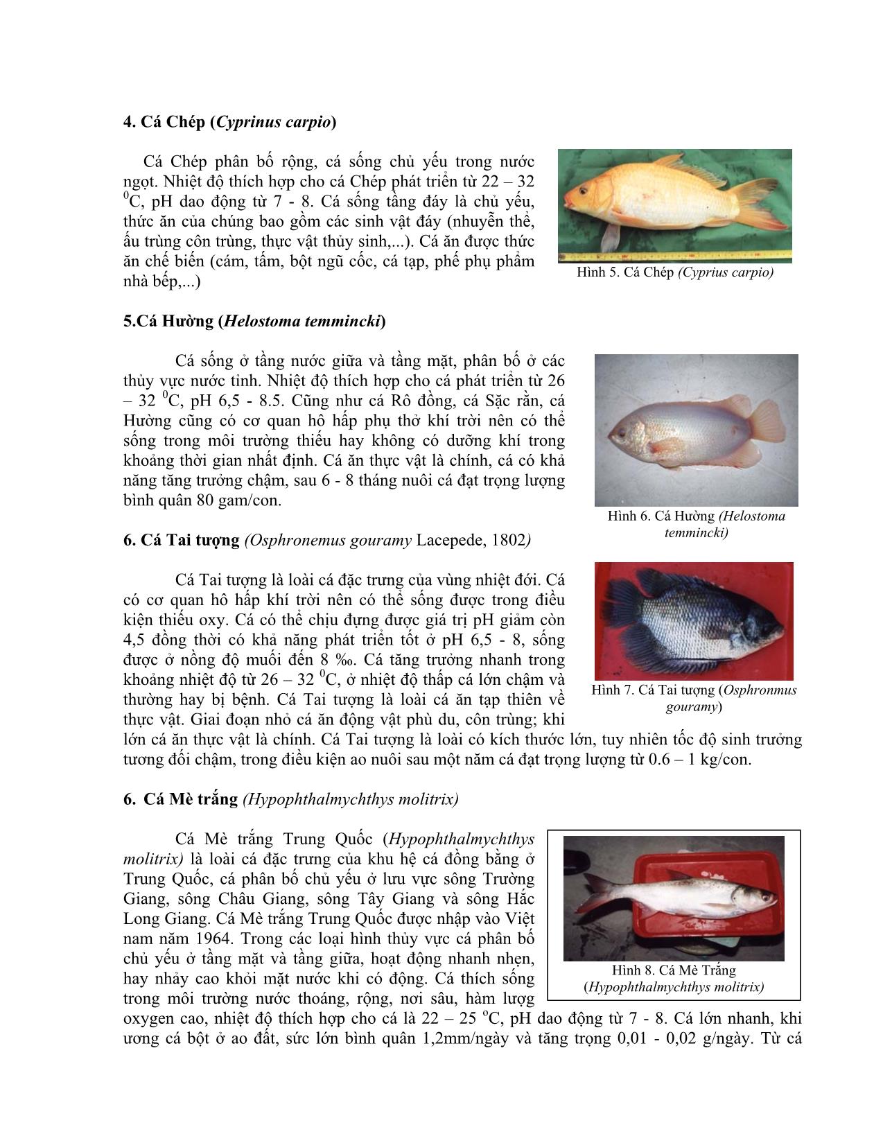 Kỹ thuật nuôi ghép trong các mô hình nuôi cá kết hợp trang 3