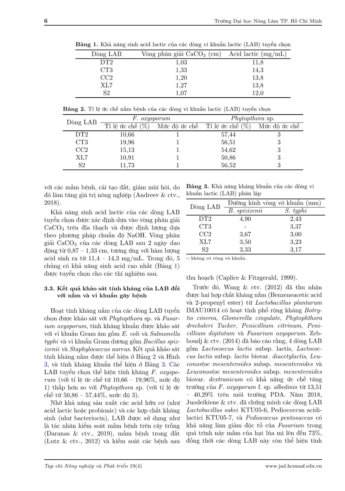 Phân lập và xác định vi khuẩn lactic từ đất trồng rau tại Đà Lạt, Lâm Đồng trang 6