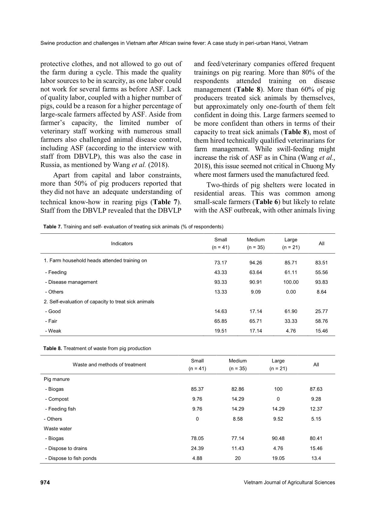 Swine production and challenges in Vietnam after african swine fever: A case study in Peri-Urban Hanoi, Vietnam trang 10