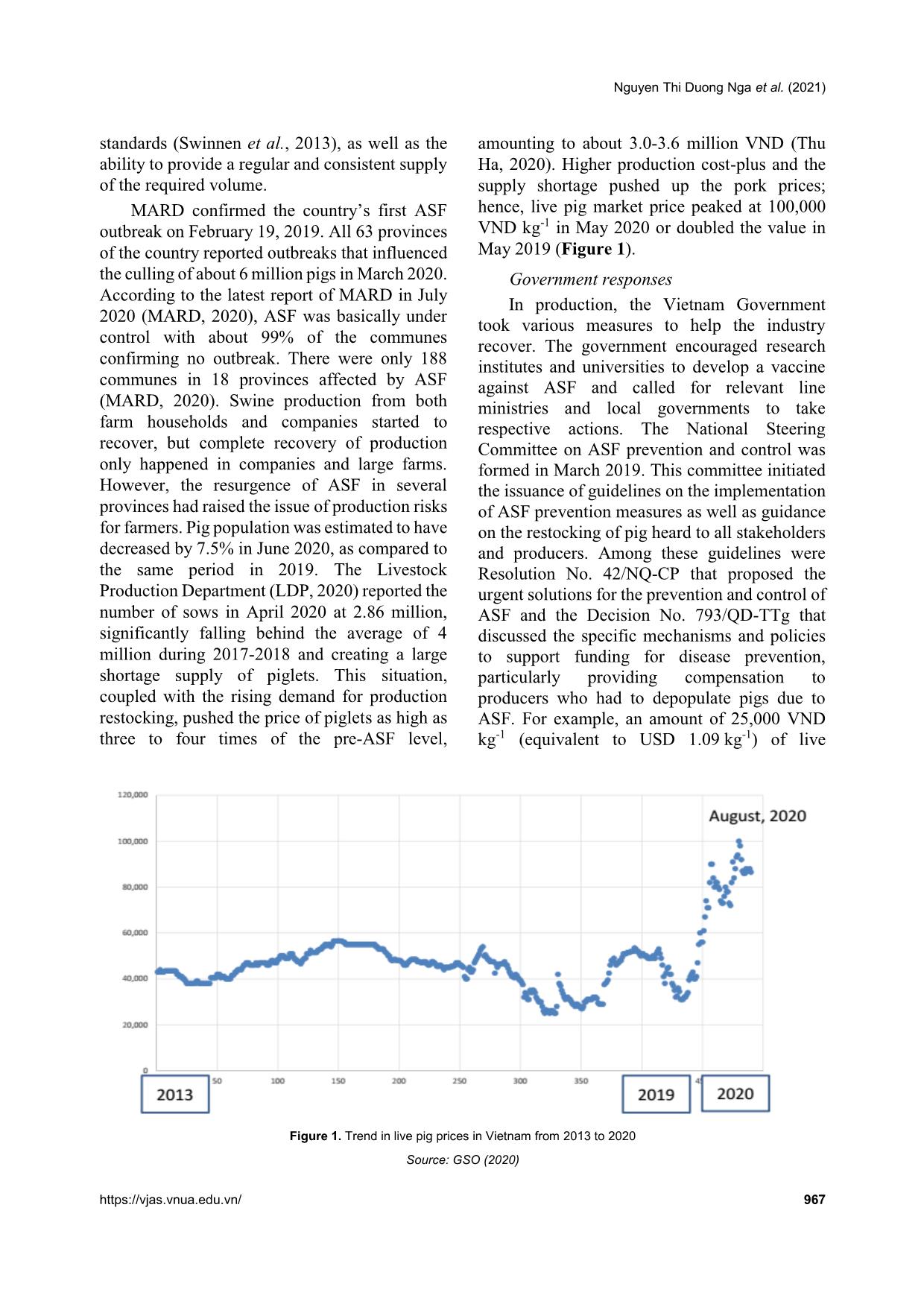 Swine production and challenges in Vietnam after african swine fever: A case study in Peri-Urban Hanoi, Vietnam trang 3