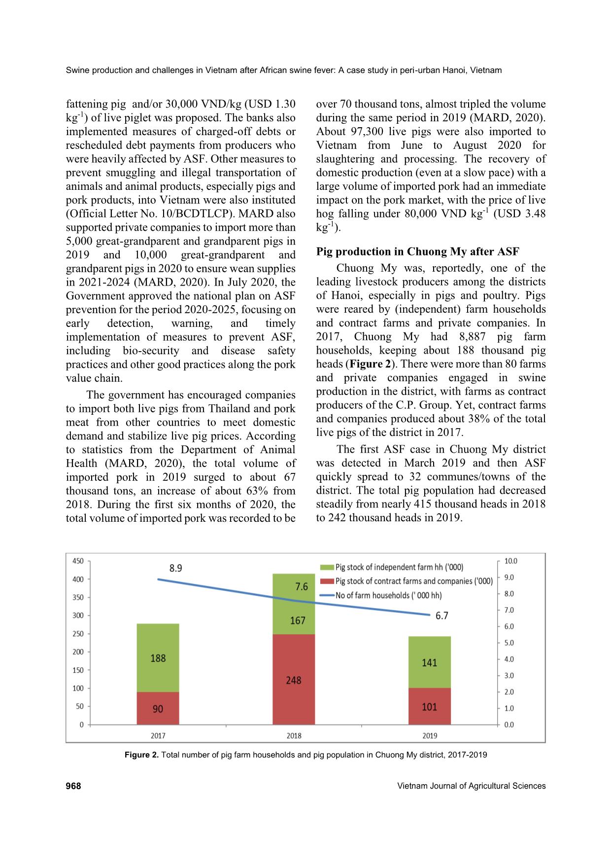 Swine production and challenges in Vietnam after african swine fever: A case study in Peri-Urban Hanoi, Vietnam trang 4