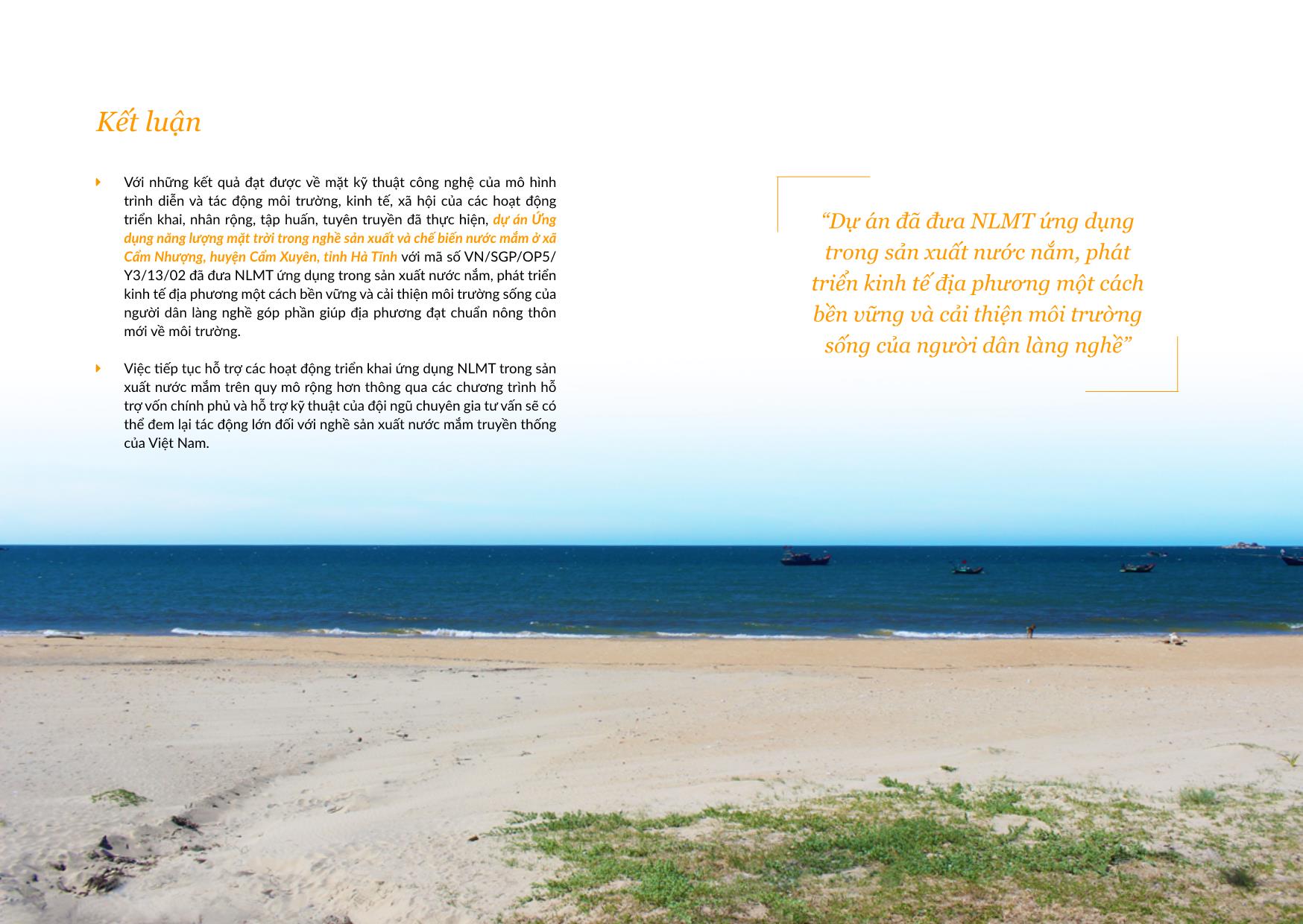Dự án Ứng dụng năng lượng mặt trời trong sản xuất nước mắm tại xã Cẩm Nhượng, huyện Cẩm Xuyên, Hà Tĩnh trang 8