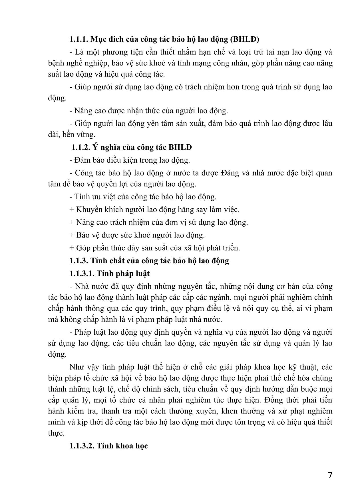 Bài giảng An toàn lao động - Nghề: Khuyến nông lâm trang 7