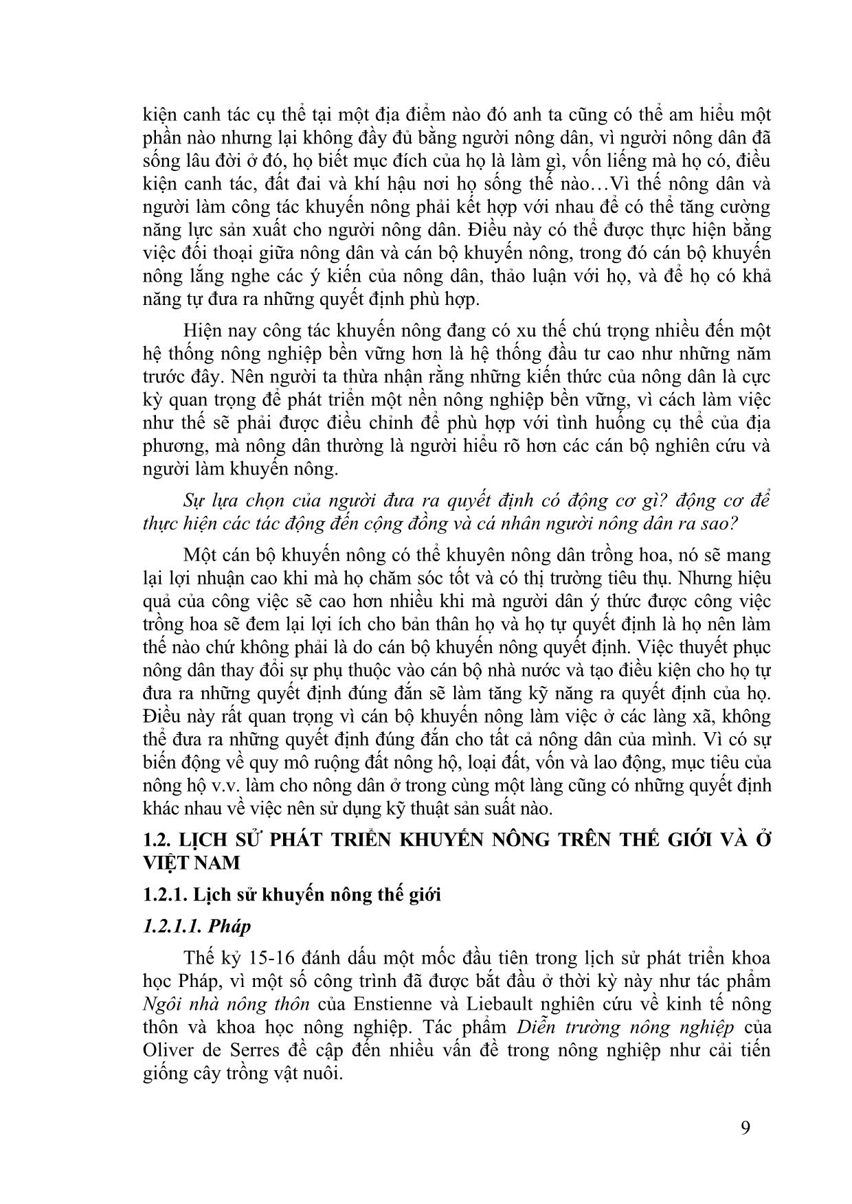 Bài giảng Khuyến nông - Phạm Thạch trang 9