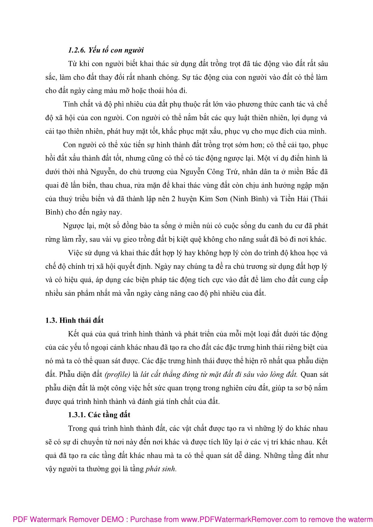 Bài giảng Suy thoái và phục hồi đất (Phần 1) - Lê Đình Huy trang 6