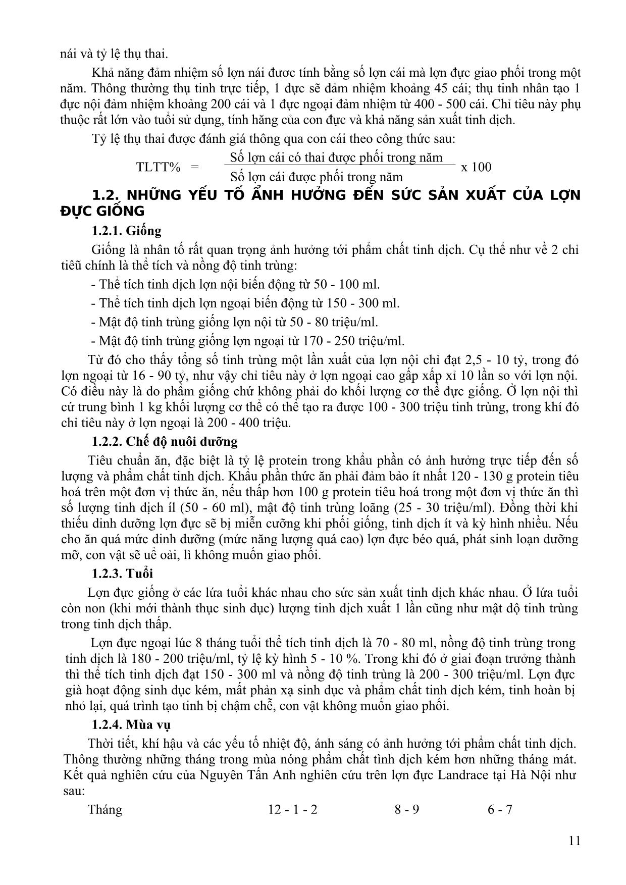 Bài giảng Chăn nuôi chuyên khoa - Dương Thị Thảo Chinh trang 10