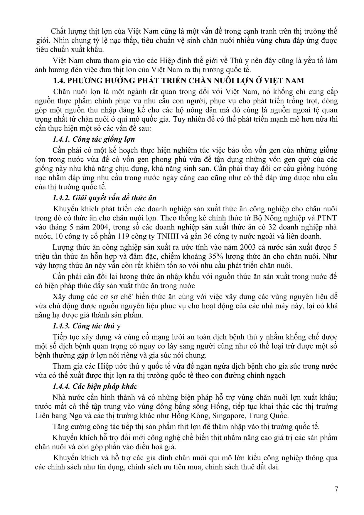 Bài giảng Chăn nuôi chuyên khoa - Dương Thị Thảo Chinh trang 6