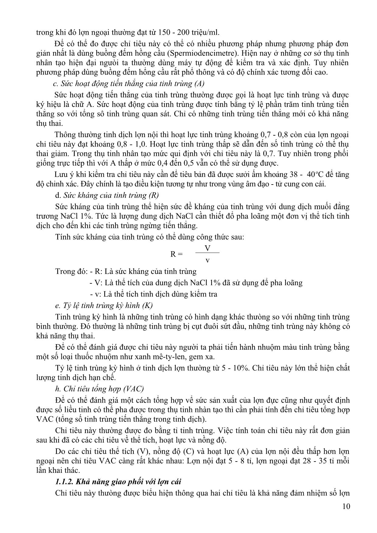 Bài giảng Chăn nuôi chuyên khoa - Dương Thị Thảo Chinh trang 9