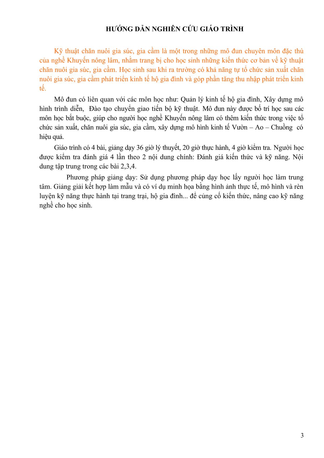 Bài giảng Chăn nuôi thú y trang 3