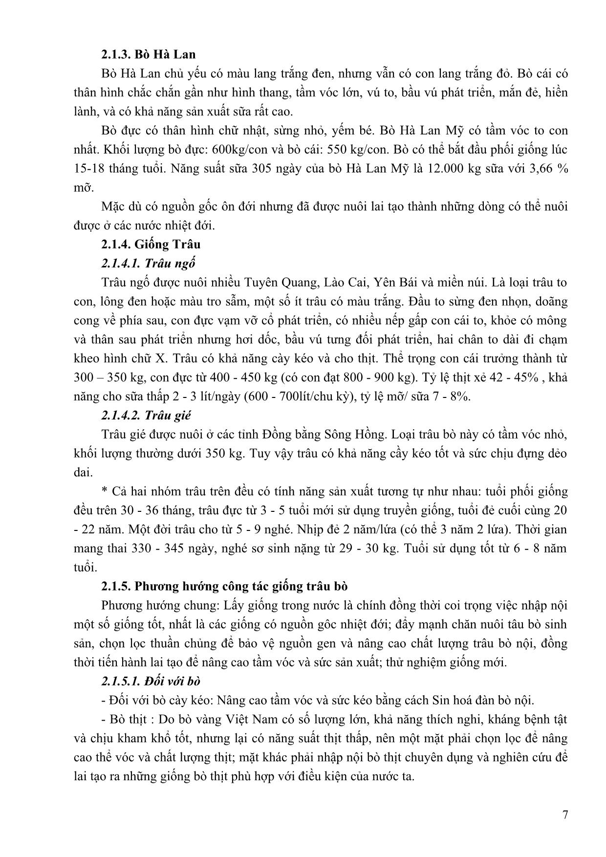 Bài giảng Chăn nuôi thú y trang 7