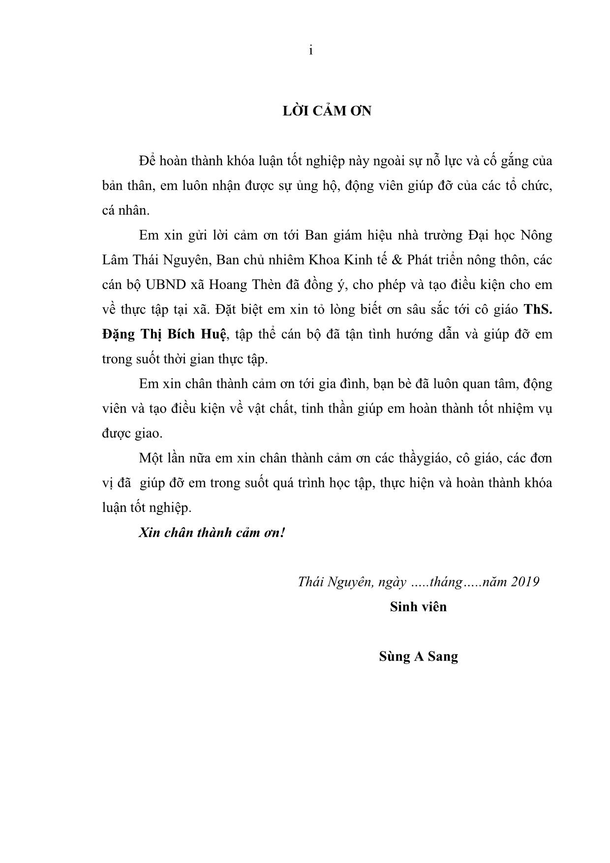 Khóa luận Ảnh hưởng của biến đổi khí hậu đến sản xuất lúa trên địa bàn xã Hoang Thèn, huyện Phong Thổ, tỉnh Lai Châu trang 3