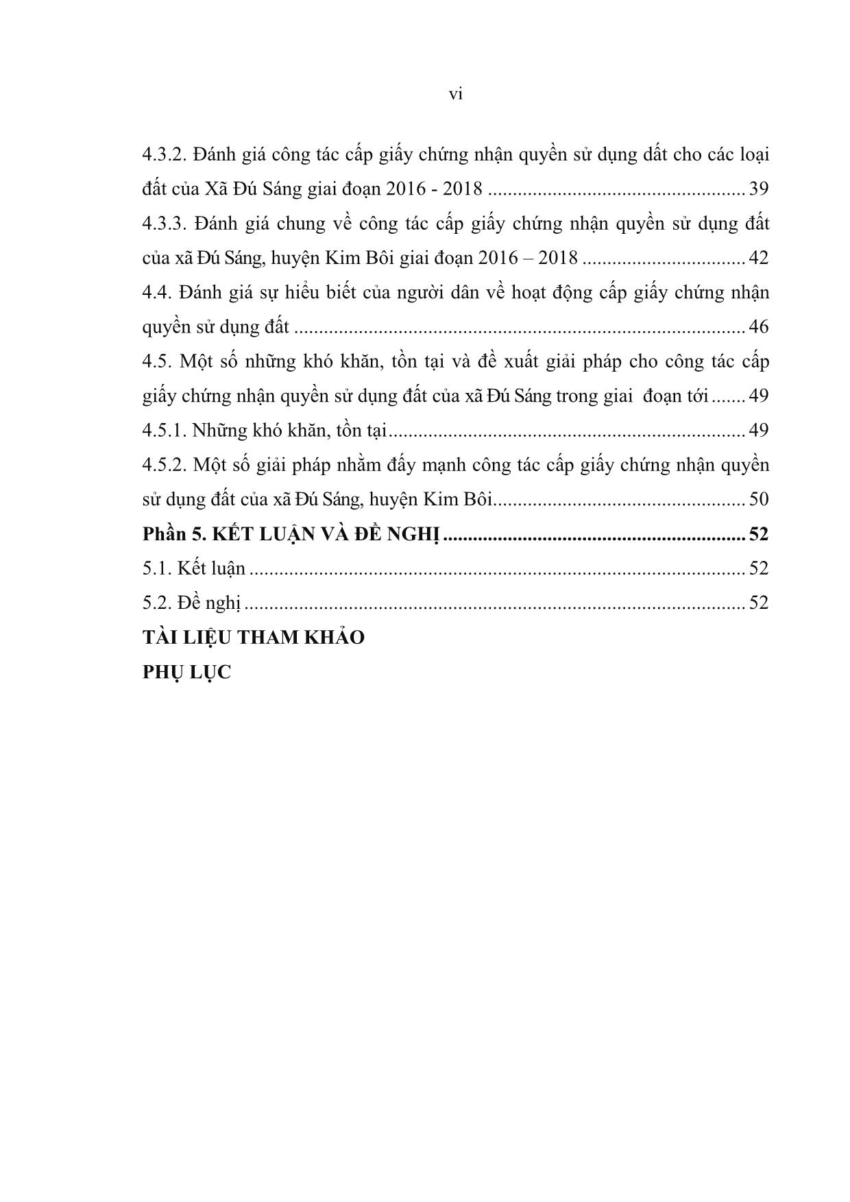 Khóa luận Đánh giá công tác cấp giấy chứng nhận quyền sử dụng đất trên địa bàn xã Đú Sáng, huyện Kim Bôi, tỉnh Hòa Bình giai đoạn 2016-2018 trang 10