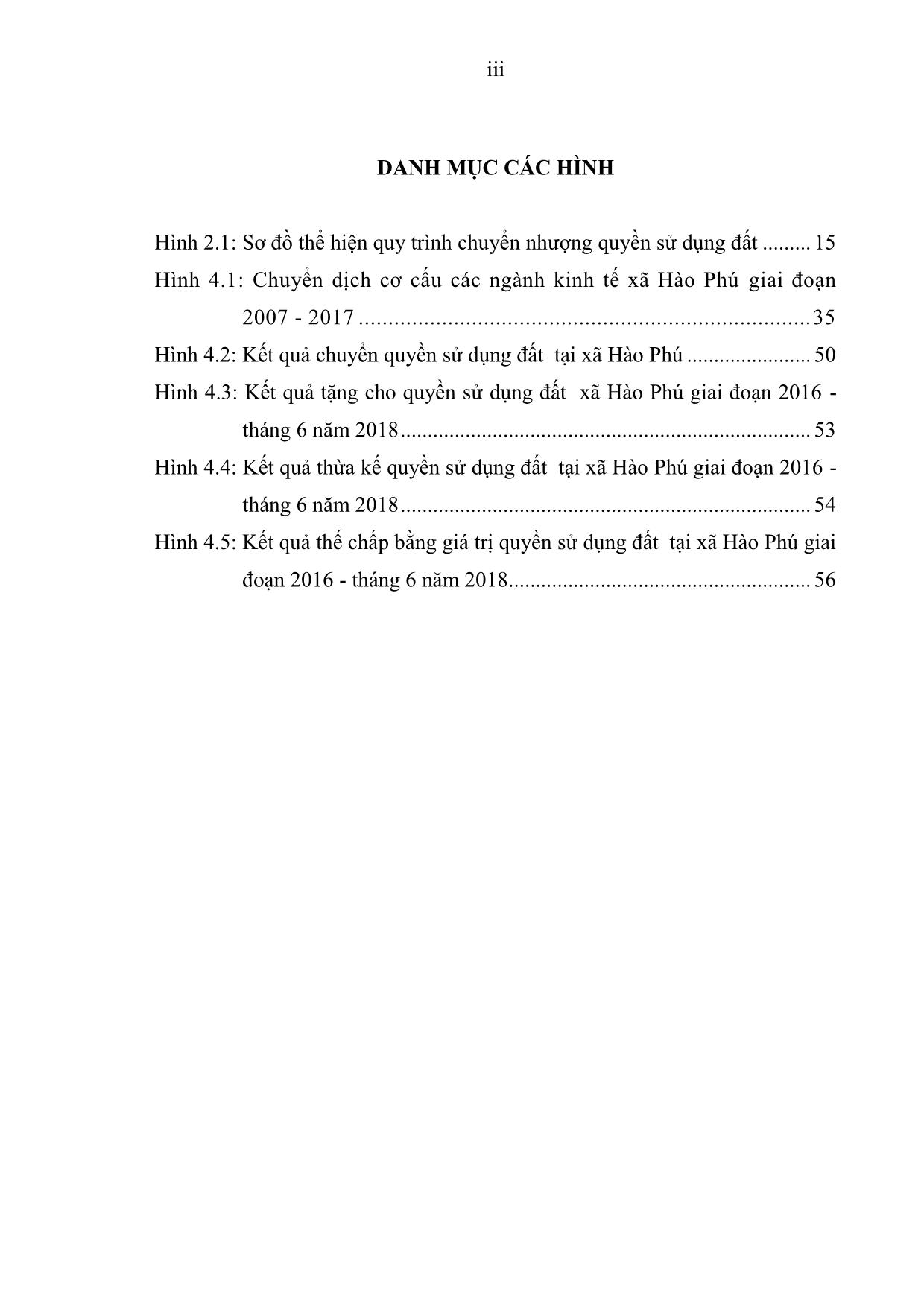 Khóa luận Đánh giá công tác chuyển quyền sử dụng đất trên địa bàn xã Hào Phú - Huyện Sơn Dương tỉnh Tuyên Quang giai đoạn 2016 tháng 6/2018 trang 5
