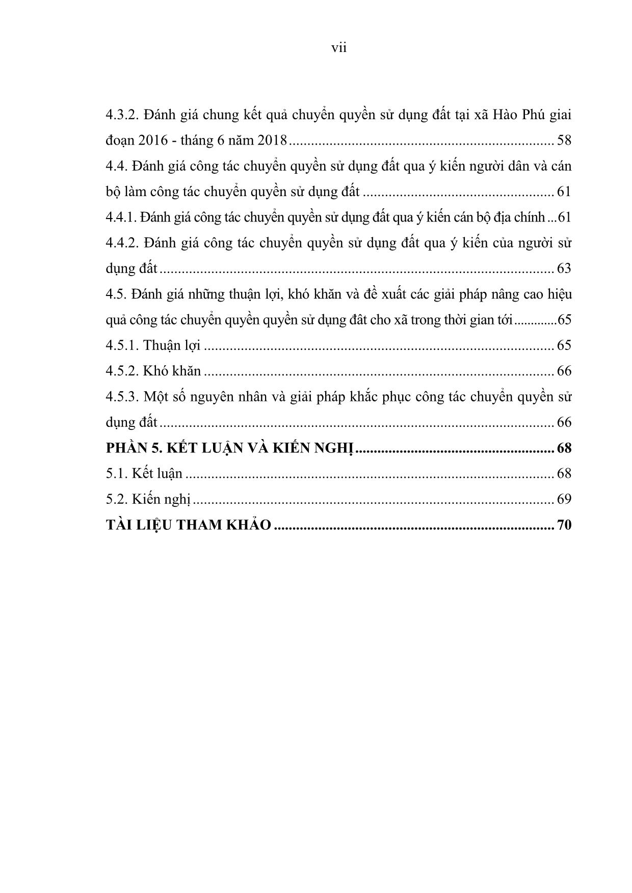 Khóa luận Đánh giá công tác chuyển quyền sử dụng đất trên địa bàn xã Hào Phú - Huyện Sơn Dương tỉnh Tuyên Quang giai đoạn 2016 tháng 6/2018 trang 9