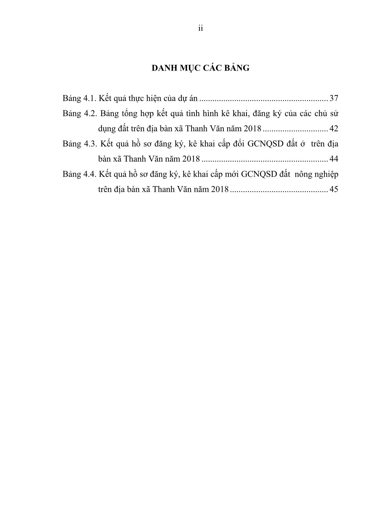 Khóa luận Đánh giá công tác kê khai đăng ký quyền sử dụng đất tại xã Thanh Văn, huyện Thanh Oai, thành phố Hà Nội năm 2018 trang 4